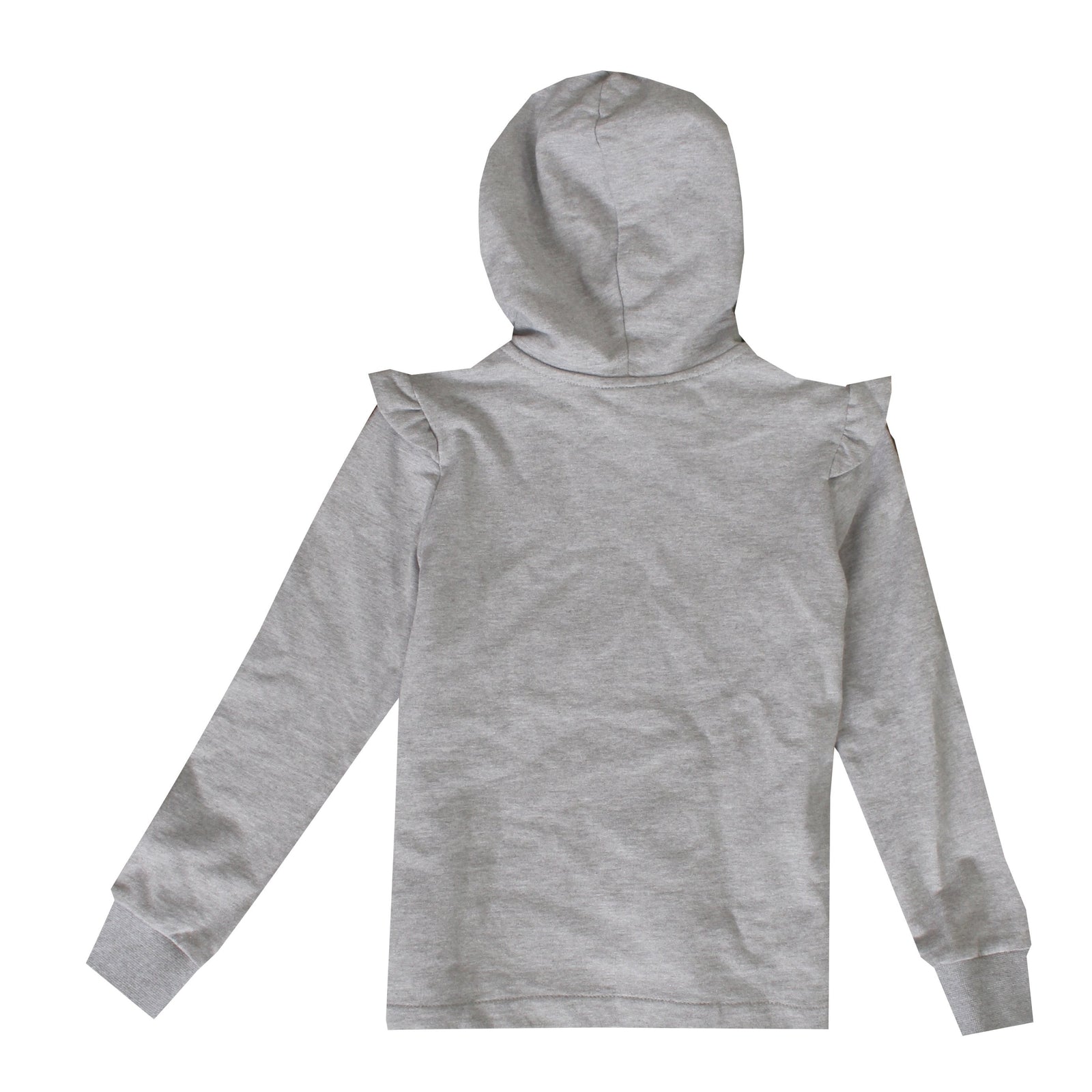 Fendi Girls Ruffle Hoodie in grey – view 2 of 2