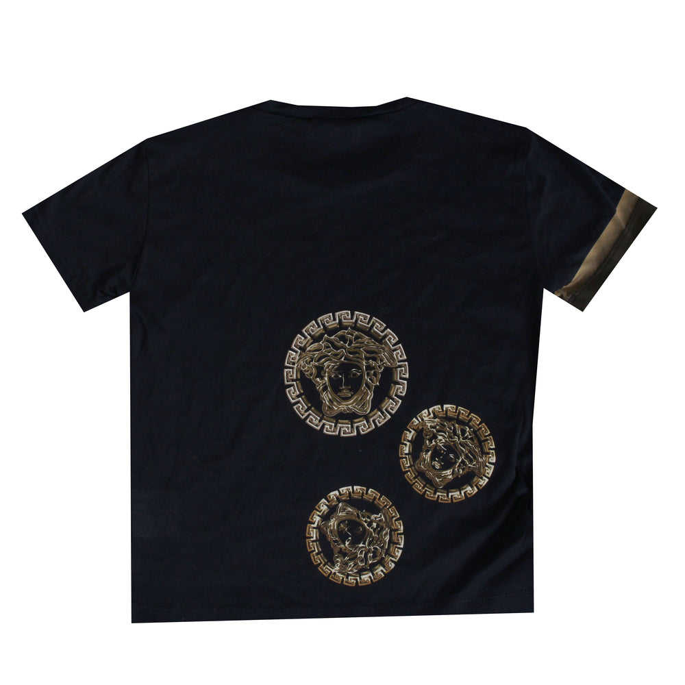 Boys Short Sleeve Medusa Logo Tee