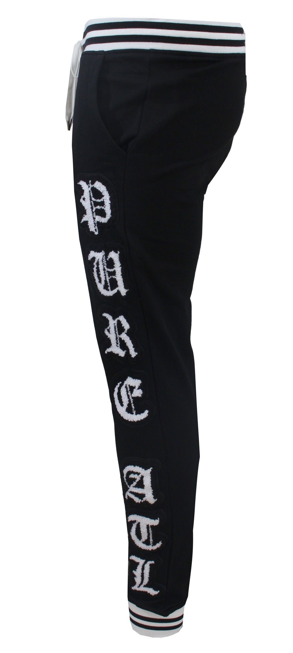 Pure Varsity Block Joggers in black and white – view 4 of 10