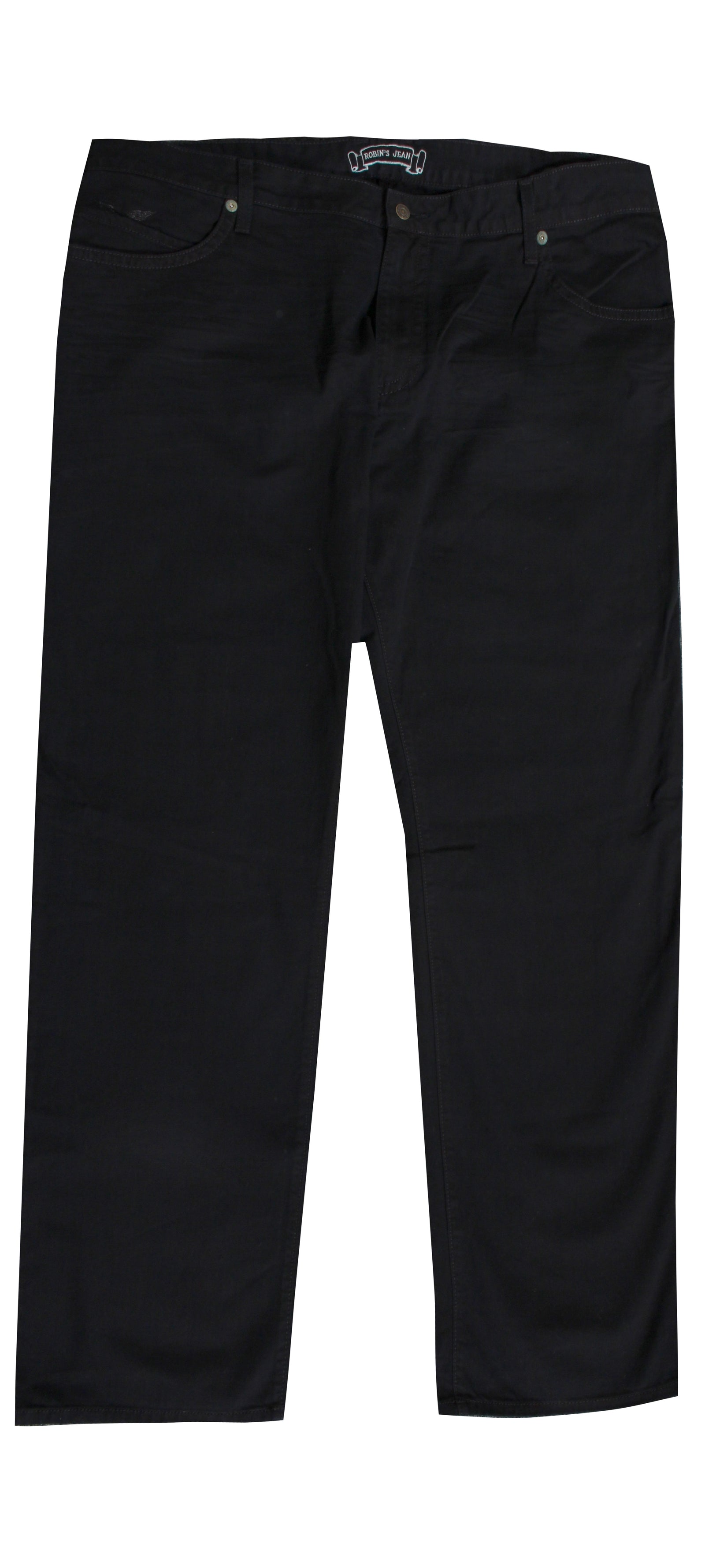 Robin's Jean Pure Black with Full Flap Gold Rim and Clear Crystal