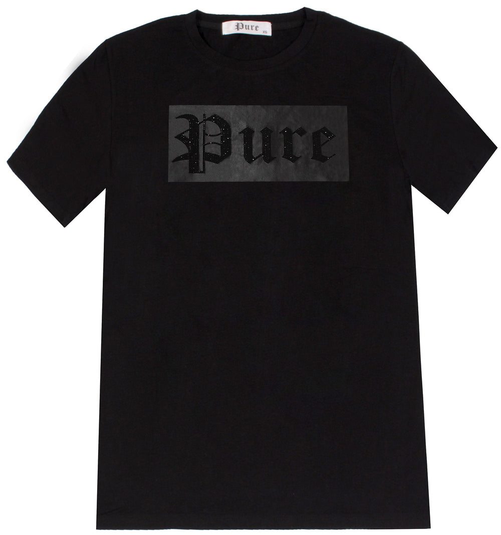 Pure Logo Black Tee with Diamond Pure Logo in black – view 1 of 1