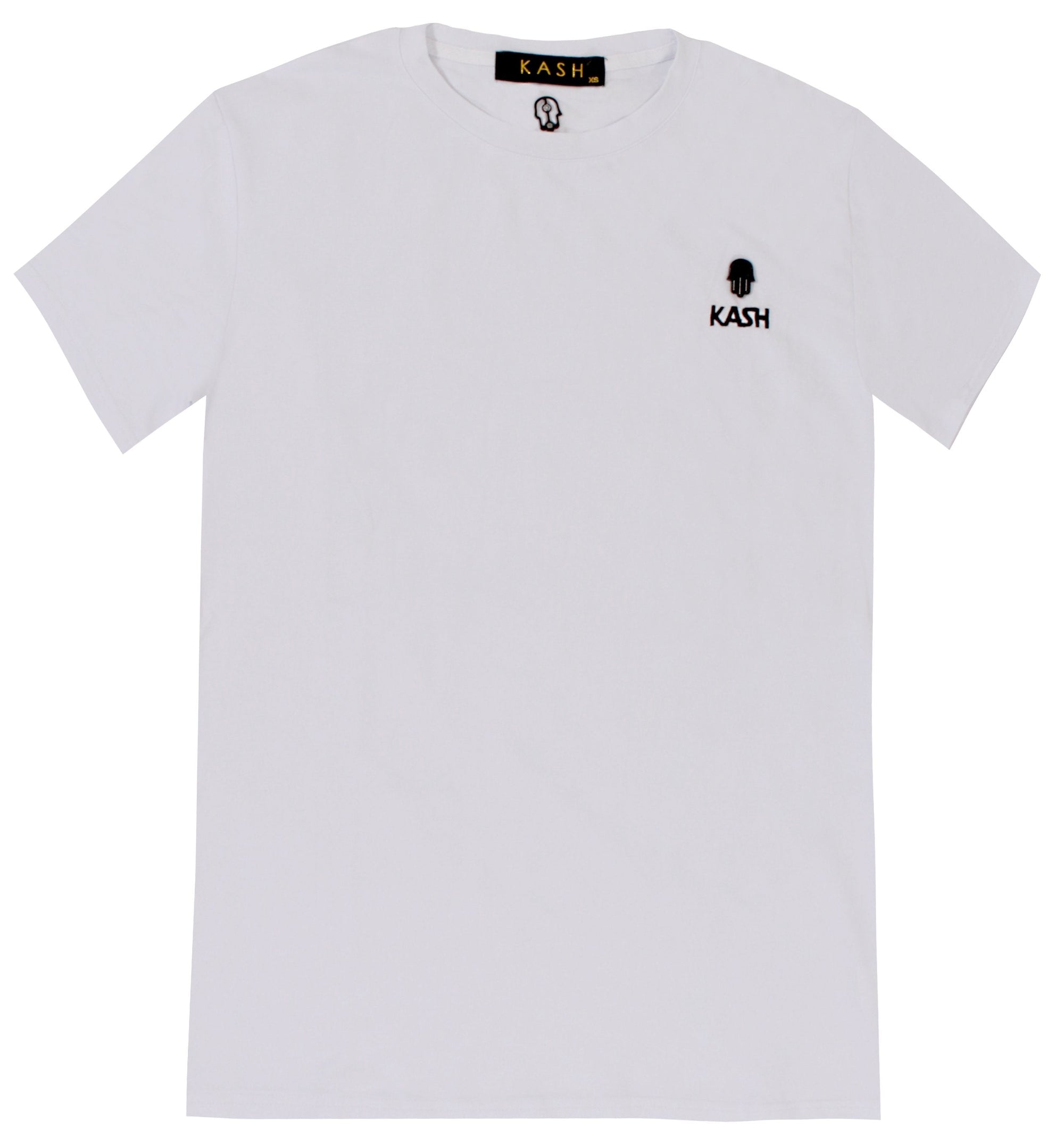 Kash Embroidered Short Sleeve Tee - White