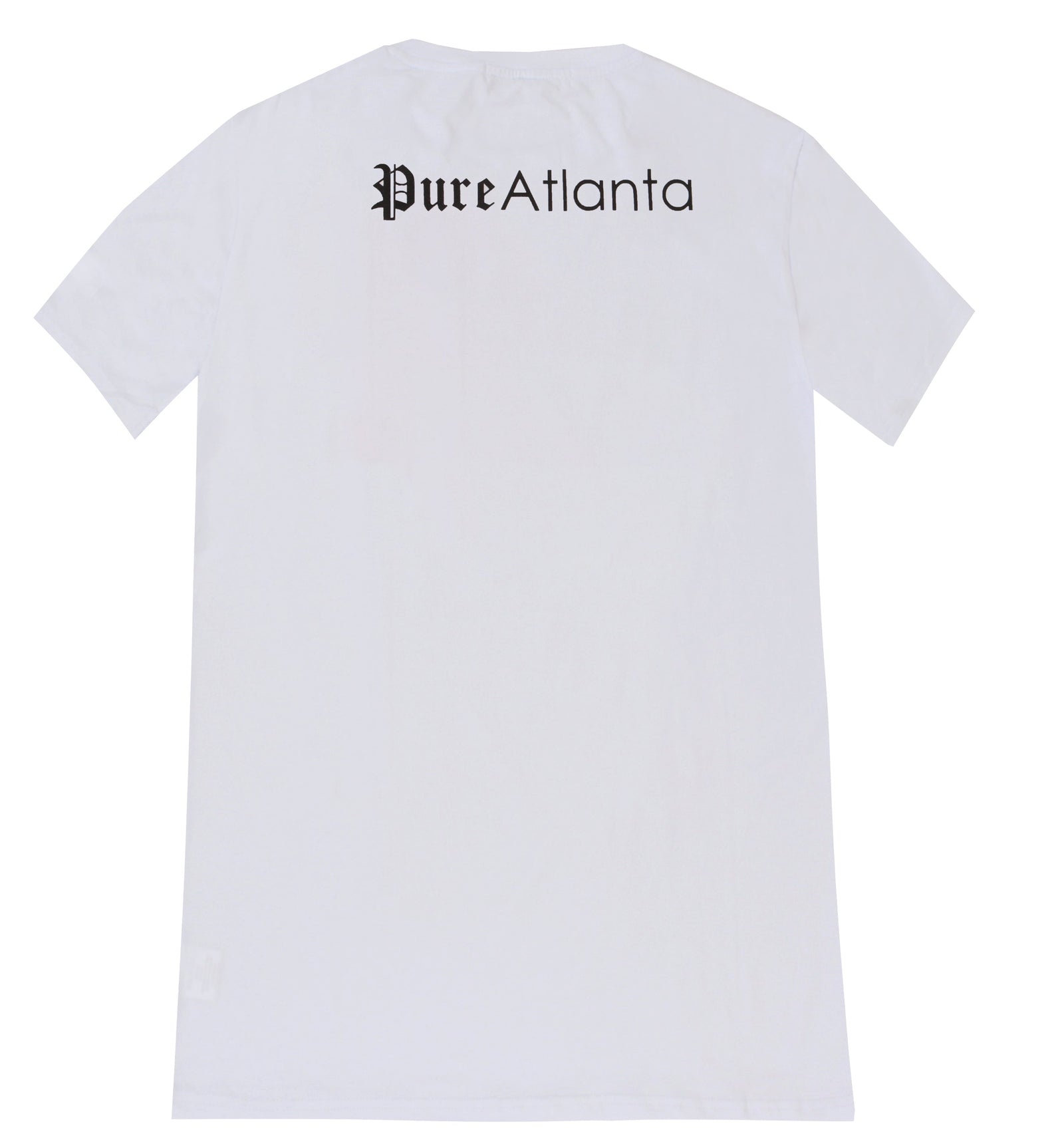 Stretch Pure Tee White with Black Block Logo in white/black – view 9 of 9