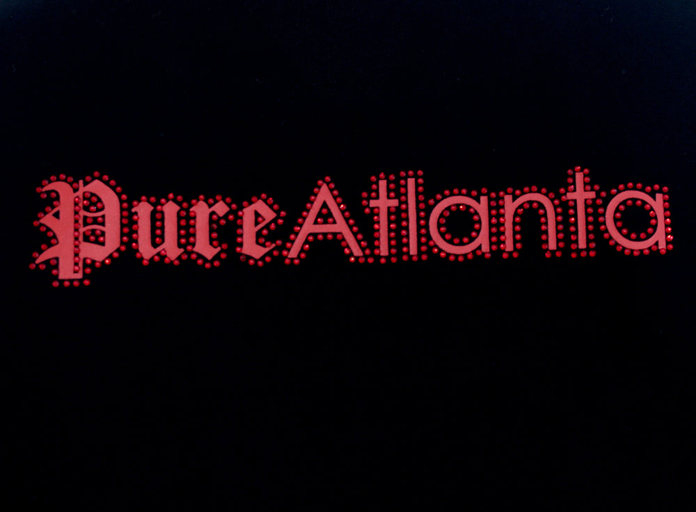 Pure Red Diamond Block Logo Tee in black – view 7 of 8