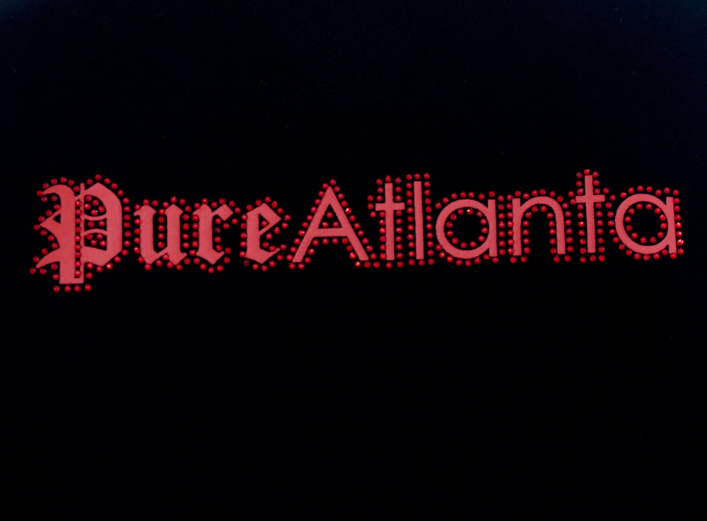 Pure Red Diamond Block Logo Tee in black – view 6 of 7