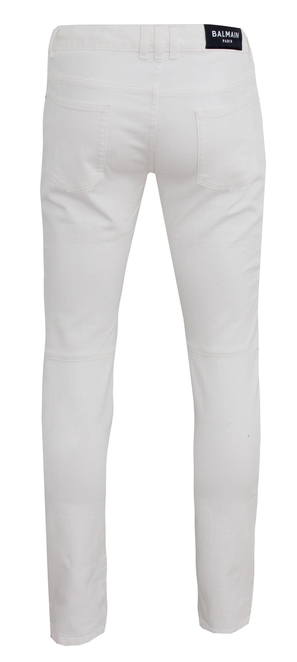 Balmain Ribbed Slim Jeans in white – view 2 of 2