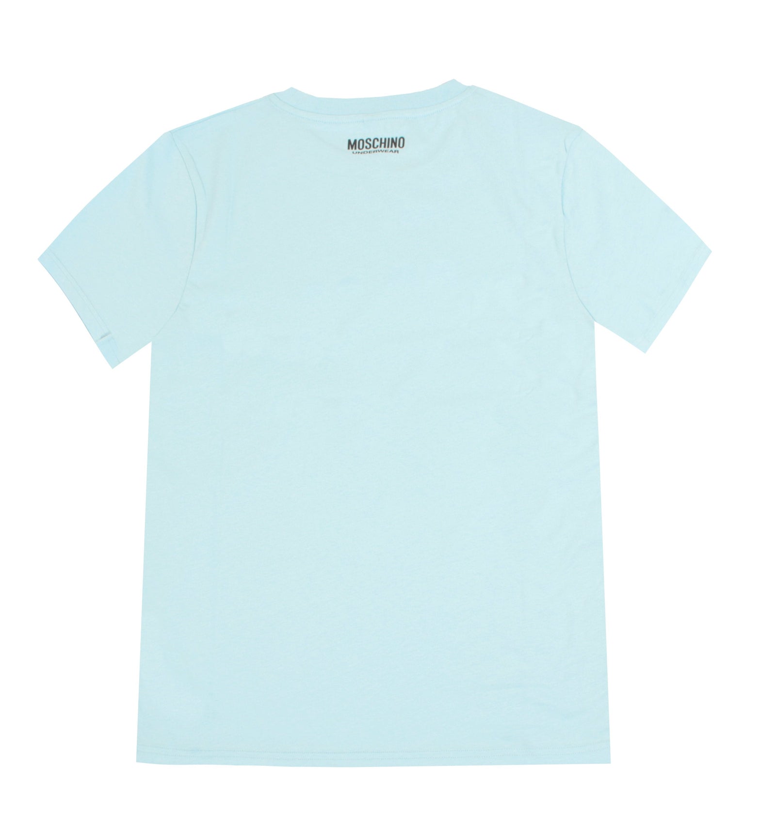 MOSCHINO UNDERWEAR Side Stripe Logo Tee - Baby Blue – photo 2