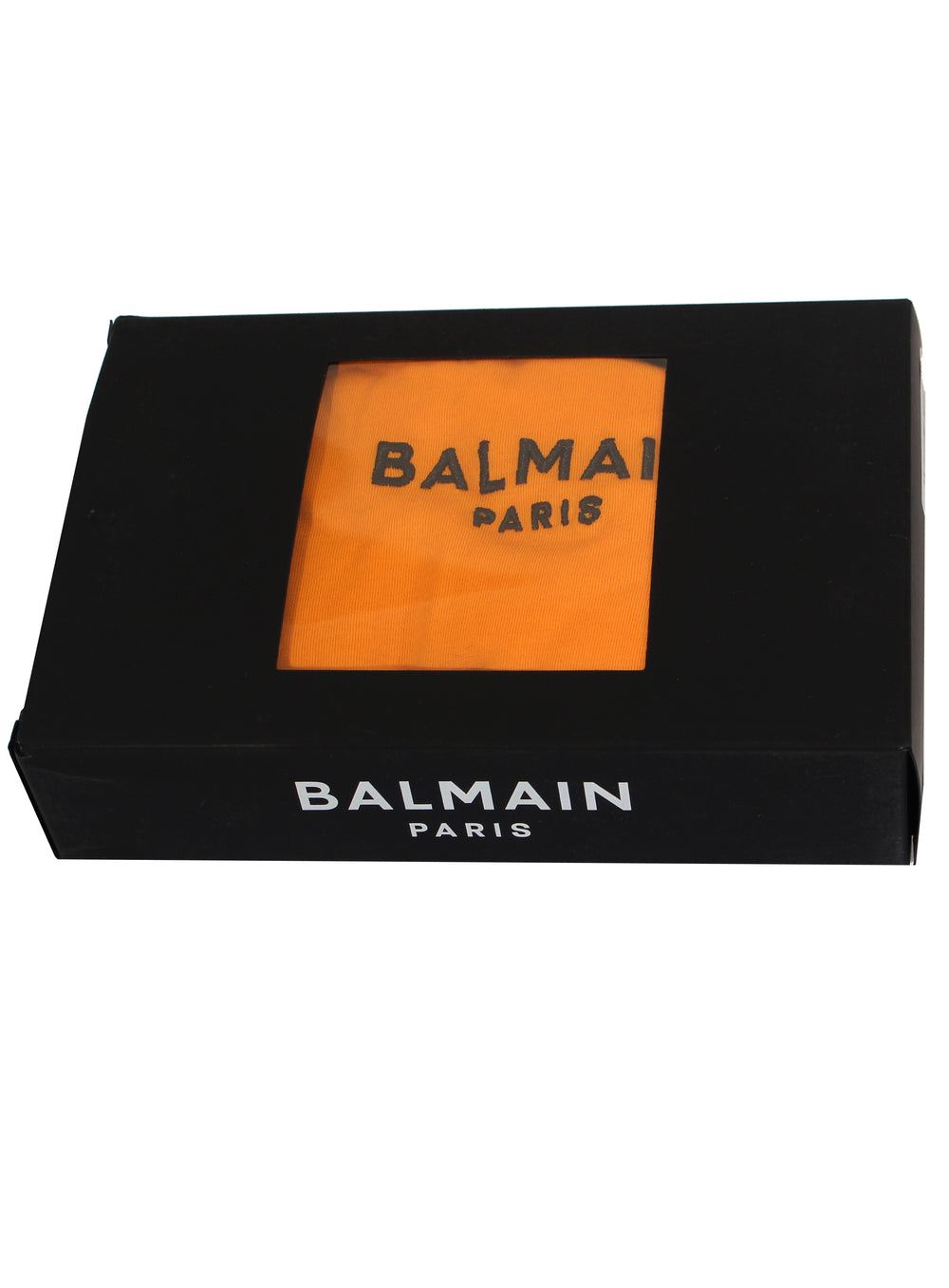 Balmain Paris Short Sleeve Logo Tee Shirt-Orange