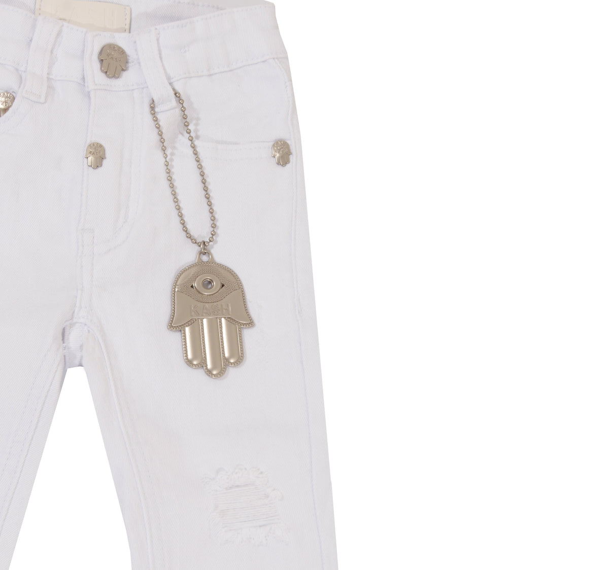 Kids Kash Denim - White
