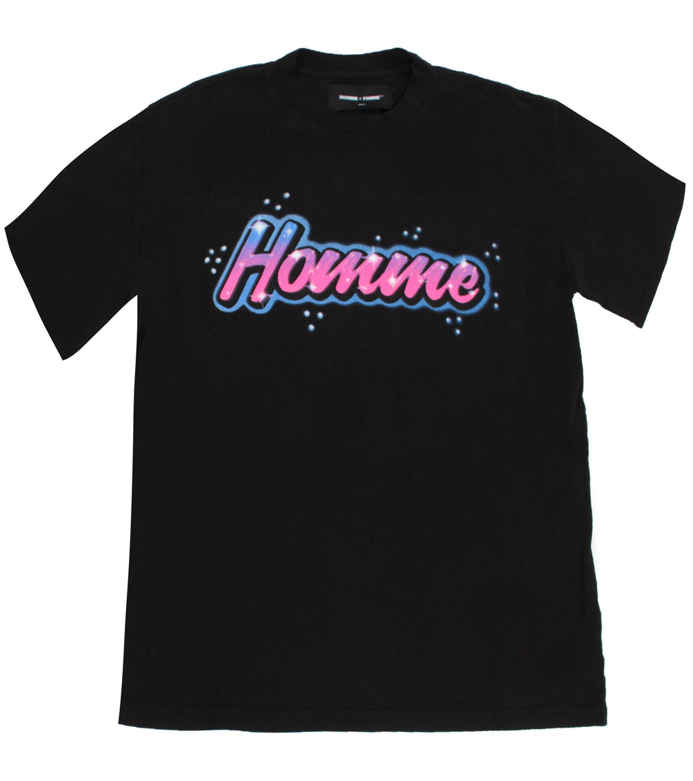 Homme + Femme LA Airbrush Tee in Black – view 1 of 2