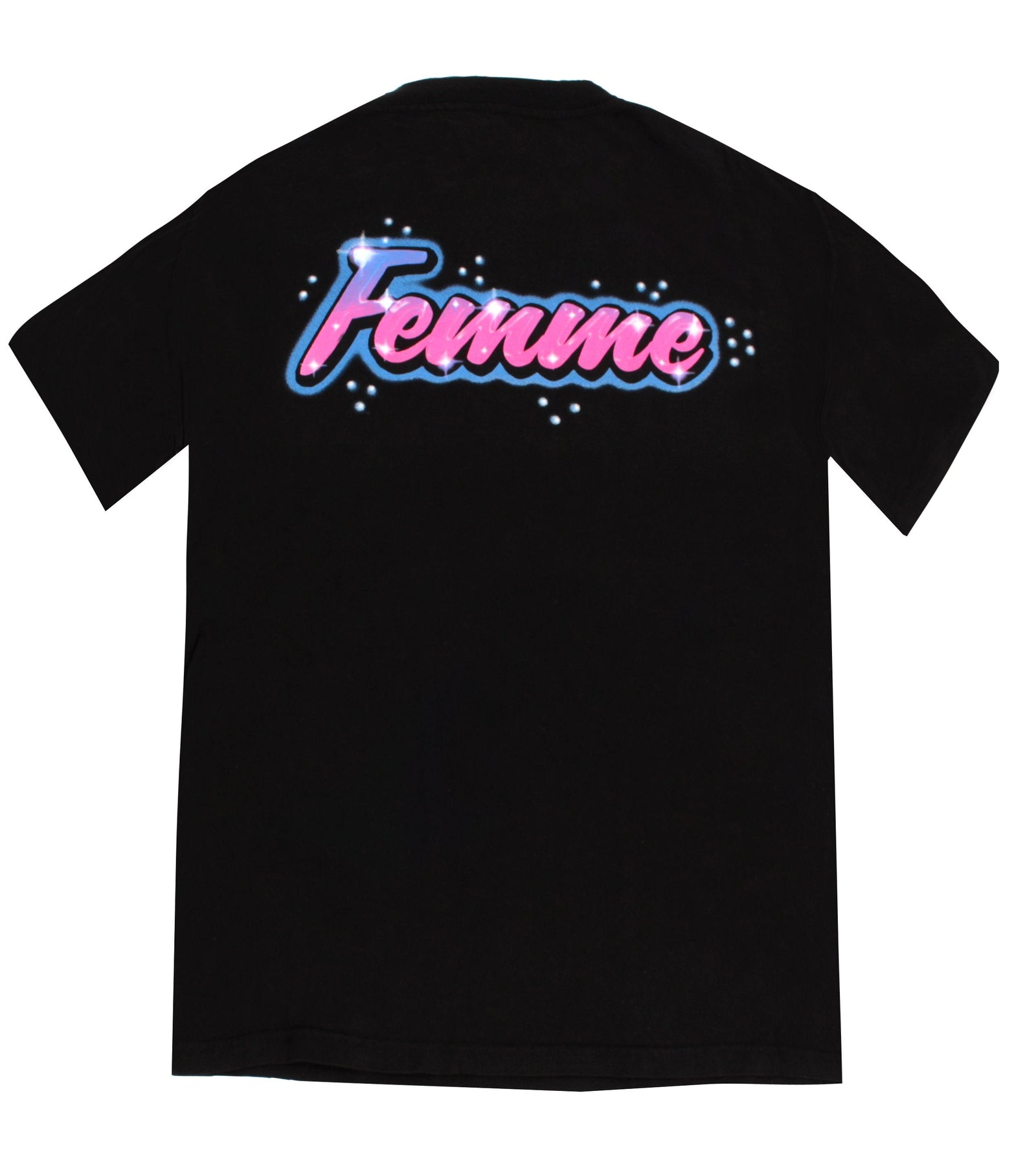 Homme + Femme LA Airbrush Tee in Black – view 2 of 2