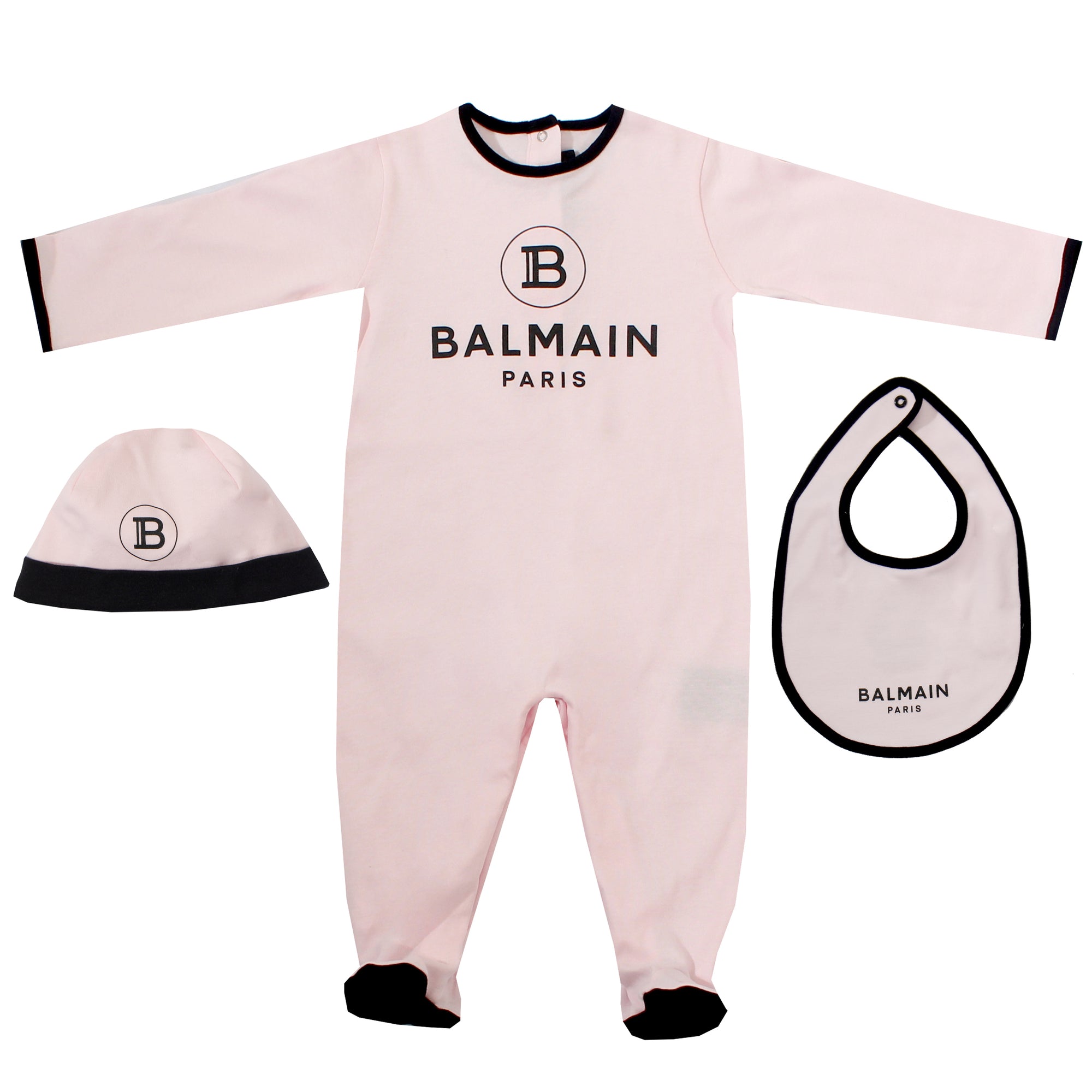 Baby 3 Peace Footie with Bib and Hat Set