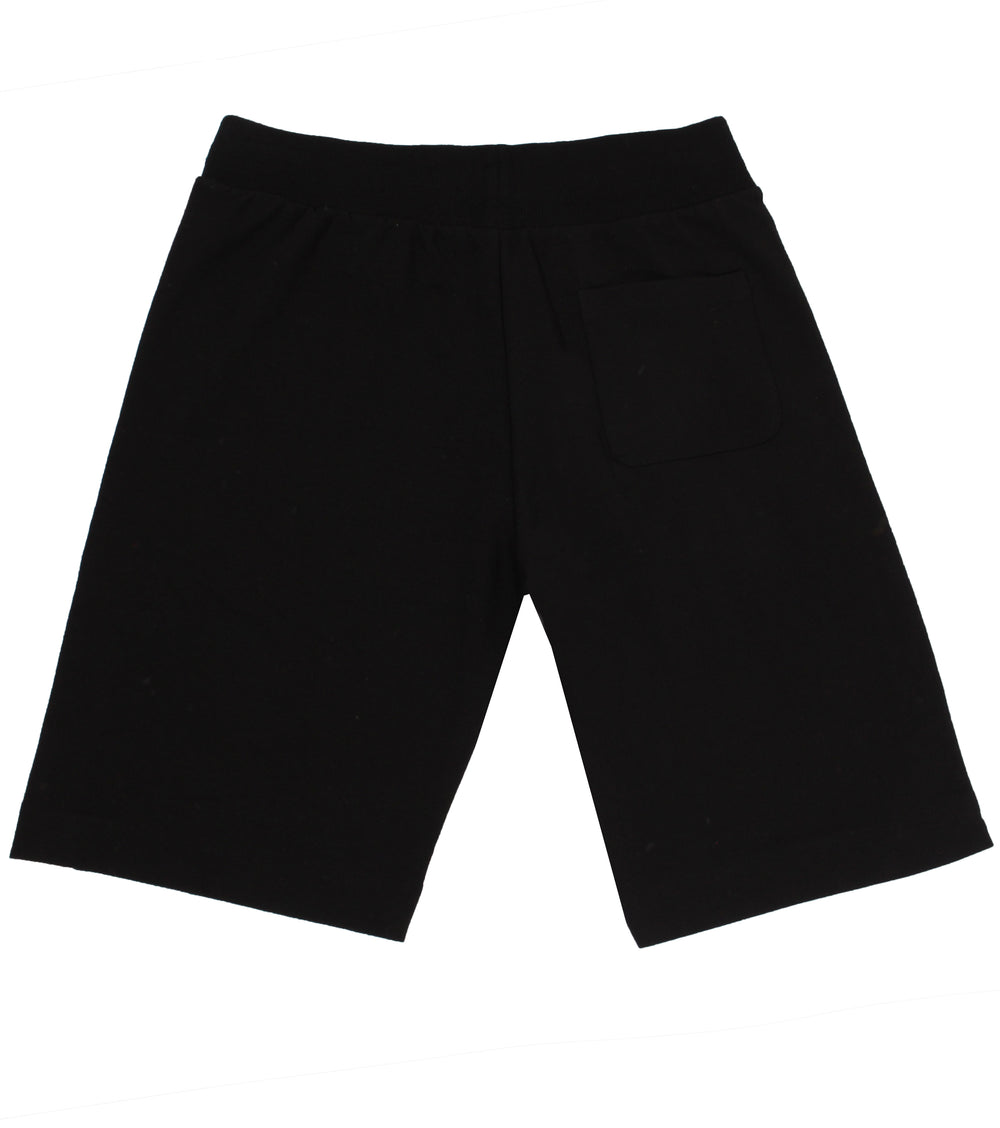 MOSCHINO UNDERWEAR Pink Stripe Logo Shorts - Black – view 2 of 2