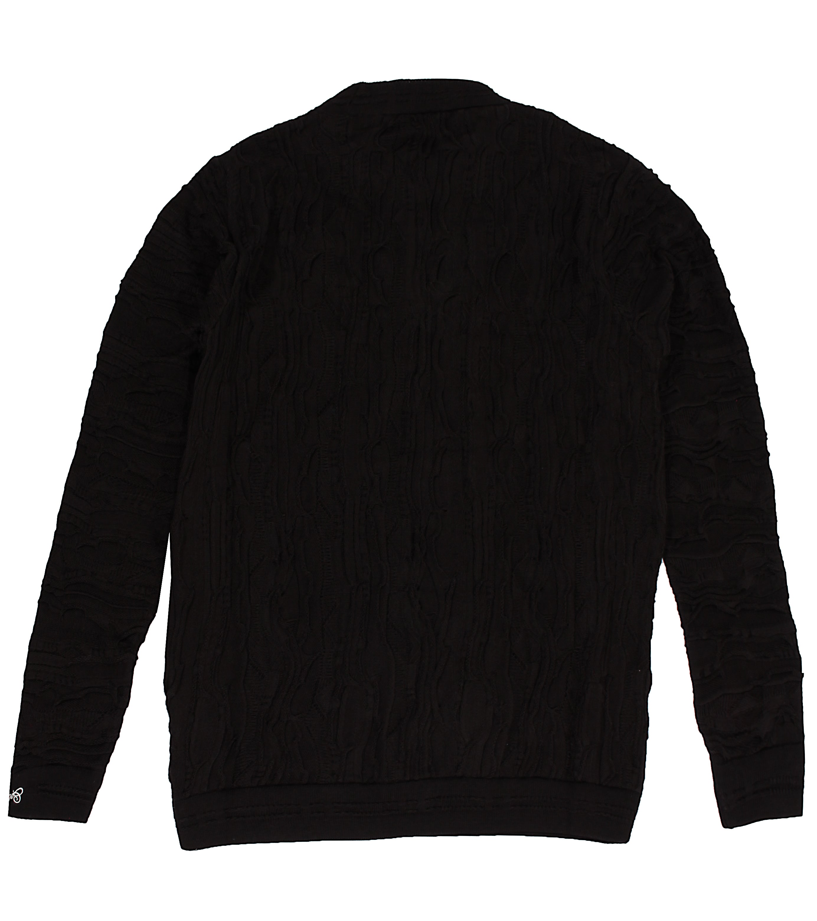 Coogi Black Heavy Knit Sweater - PureAtlanta.com