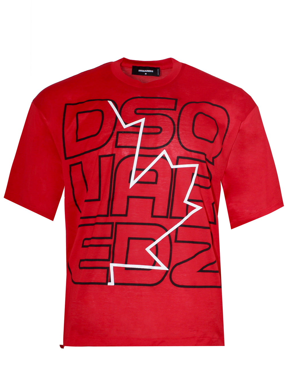 DSQUARED2 Big Logo Graphic Tee in red – view 1 of 2