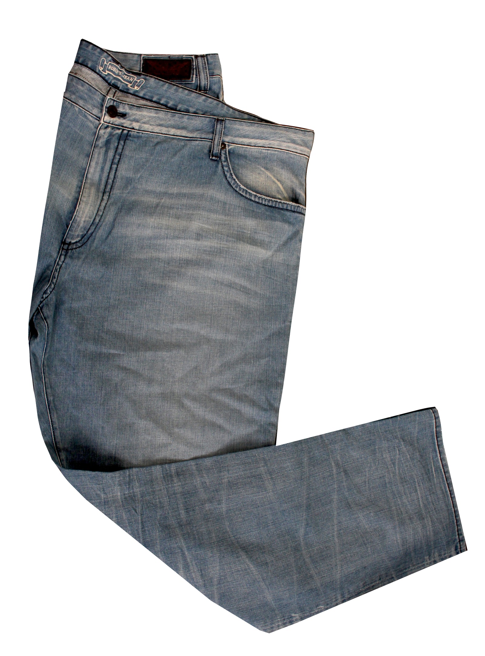 Robin's Jean Men's Denim with Clear and Black Crystals in black – view 2 of 3