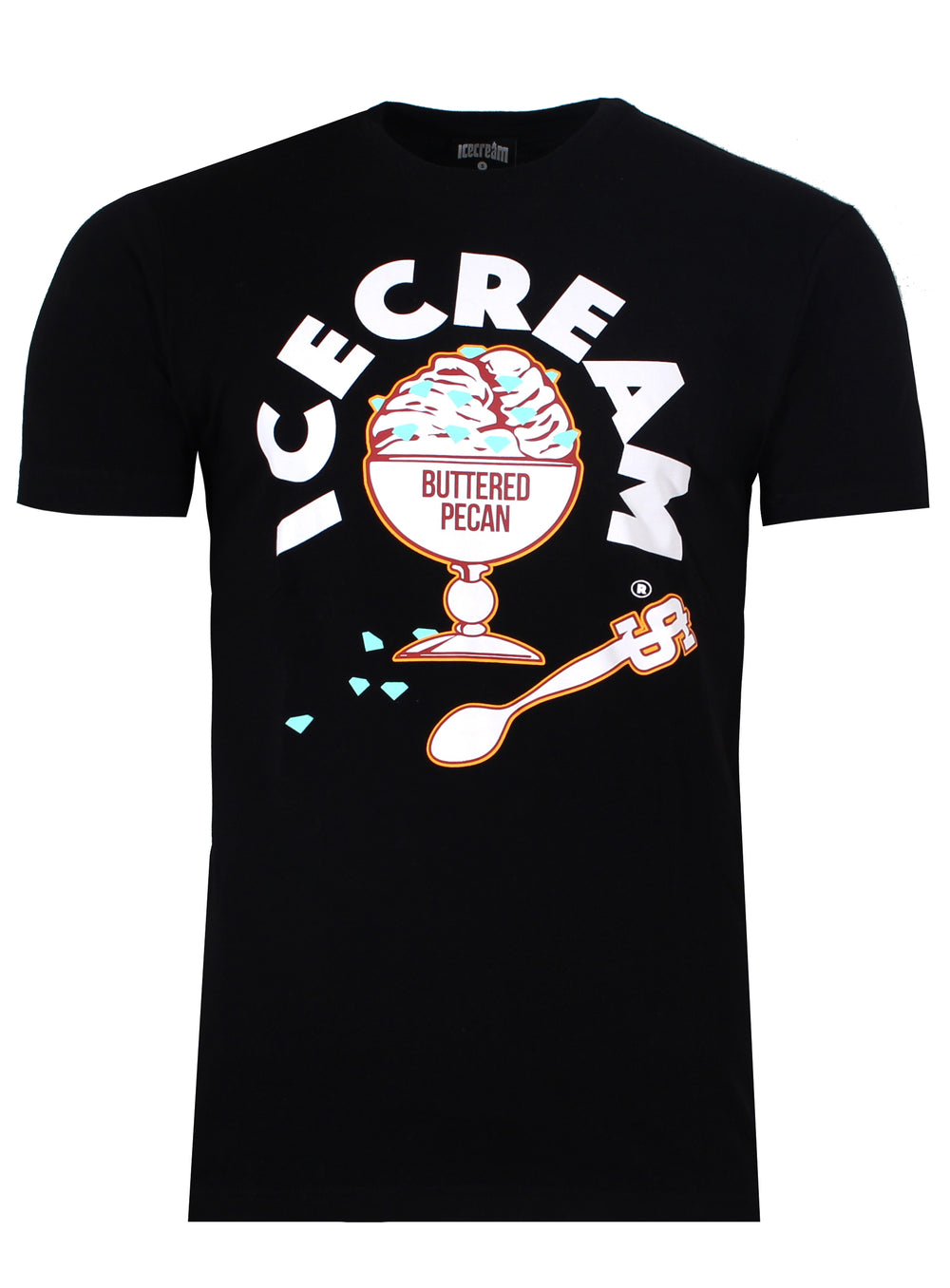 Icecream Butter Pecan Short Sleeve Tee in black – view 1 of 2