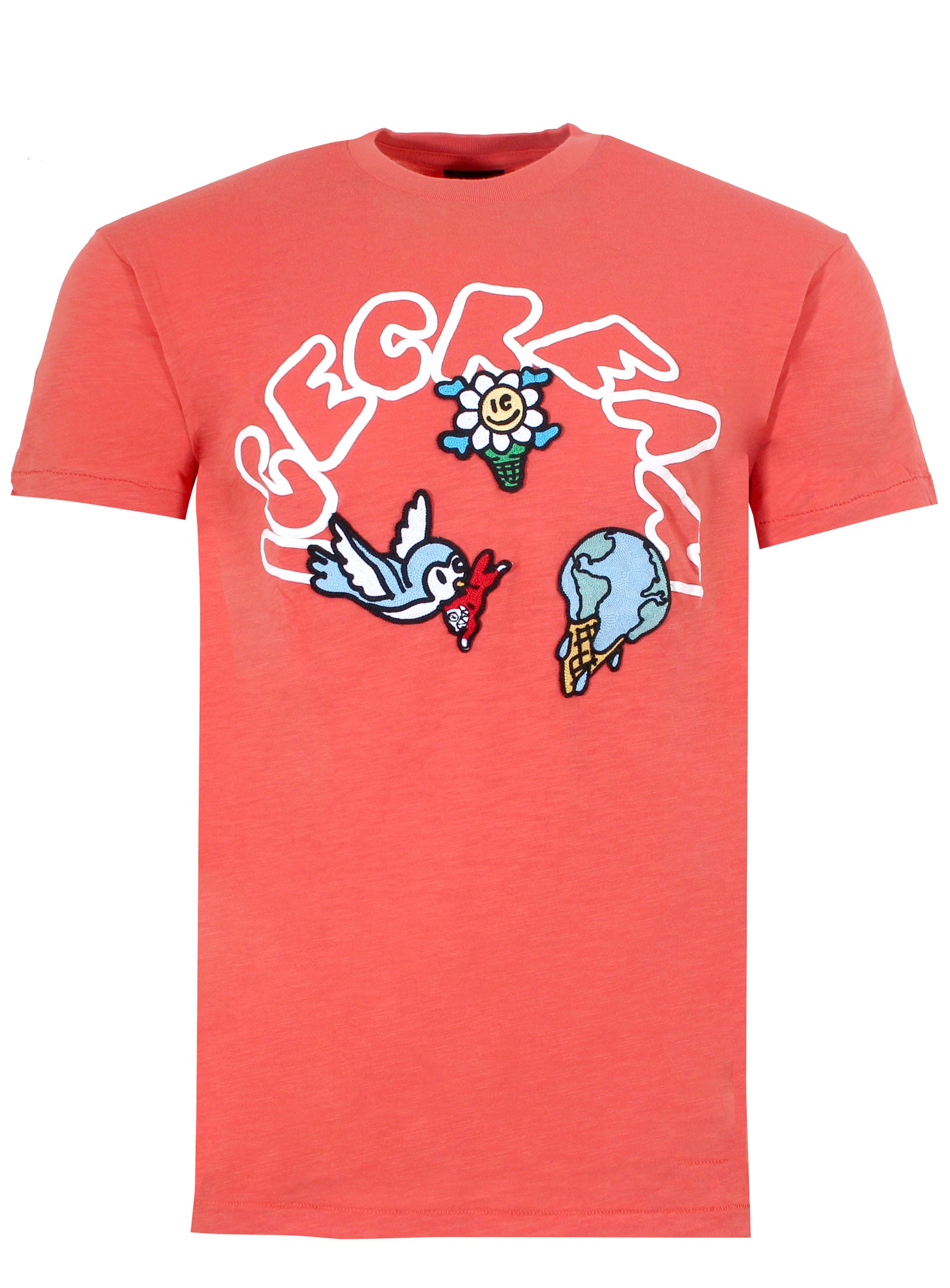 Icecream Rising Short Sleeve Knit in Burnt Sienna – view 1 of 2