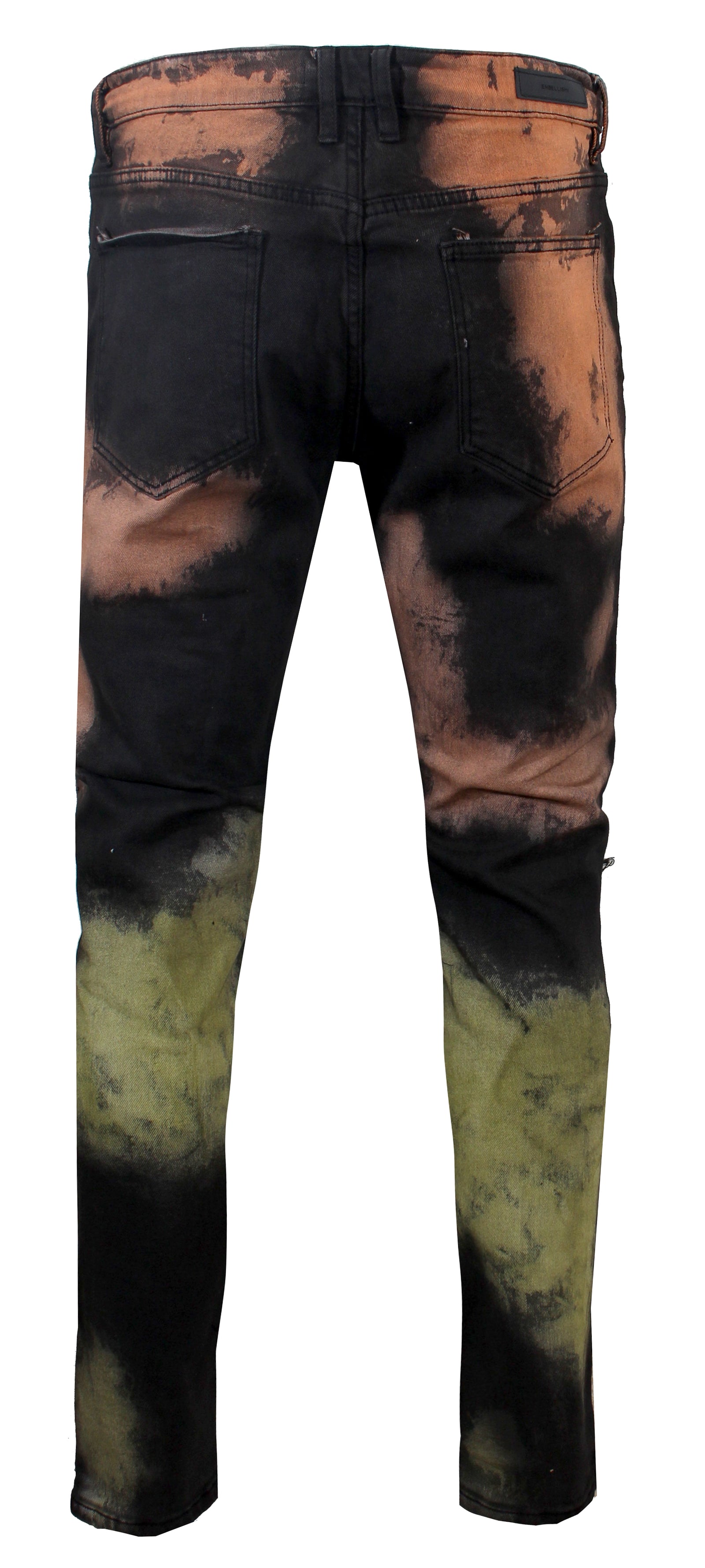 WALKER RIP & REPAIR DENIM - RASTA TIEDYE
