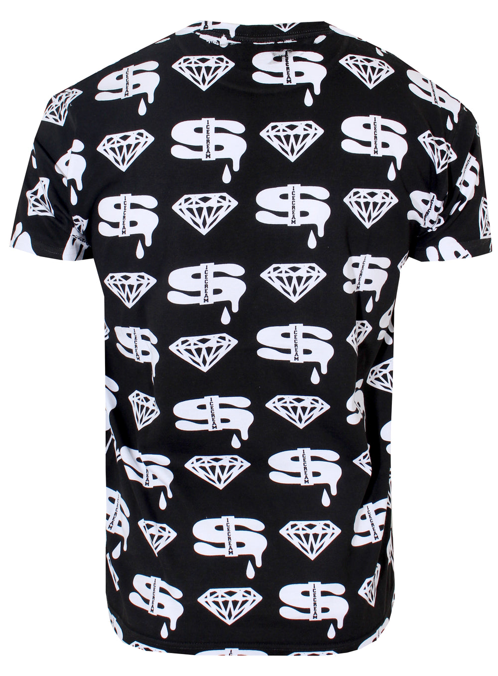 Diamonds & Dollars Short Sleeve Tee-Black