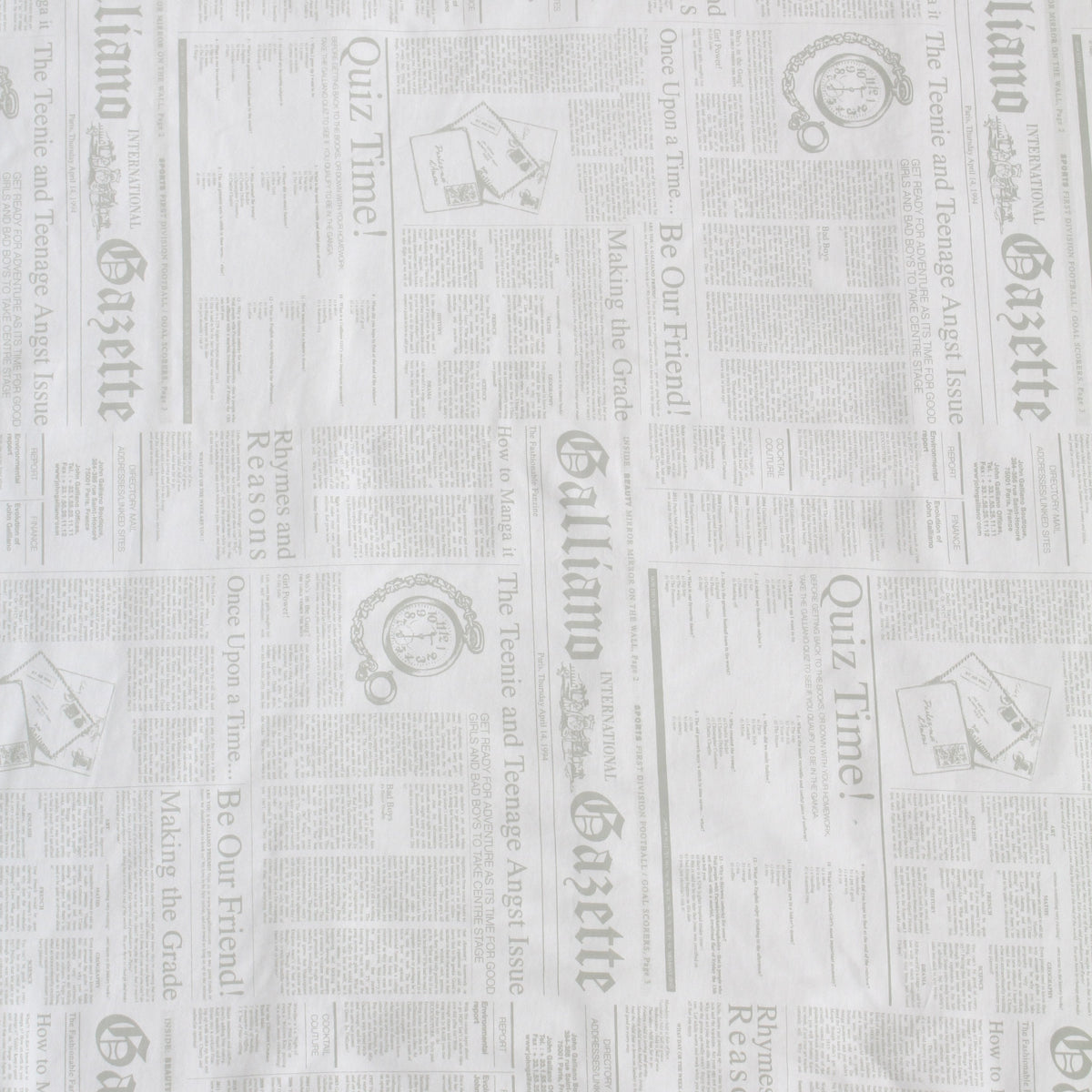 John Galliano Print Baby Blanket