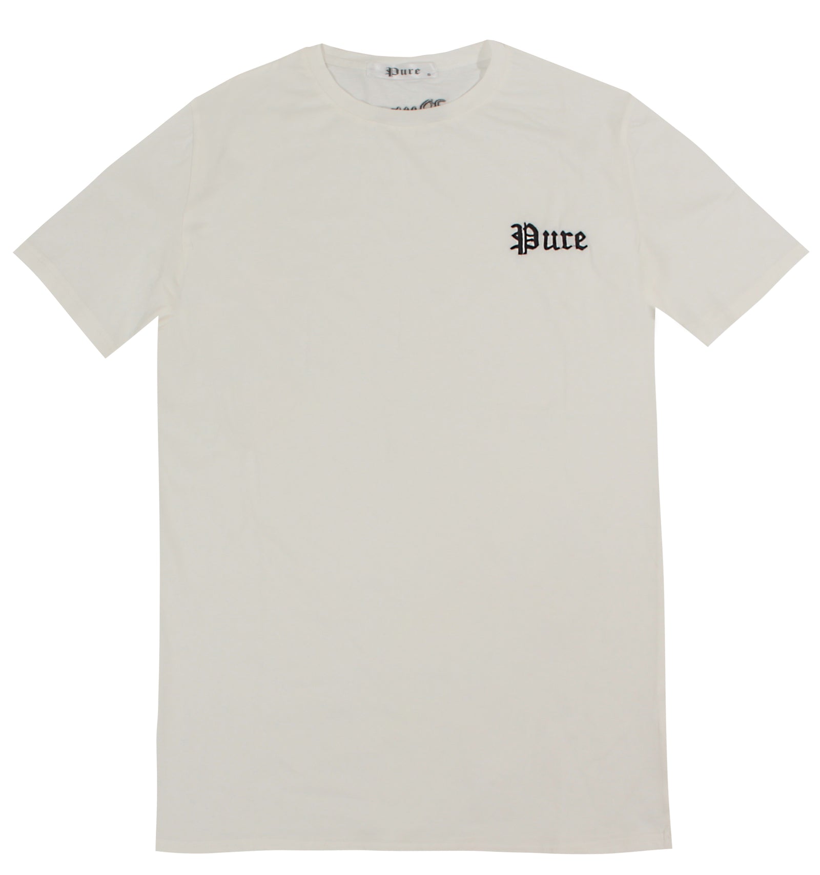 Embroidered SS Pure Tee - Off White