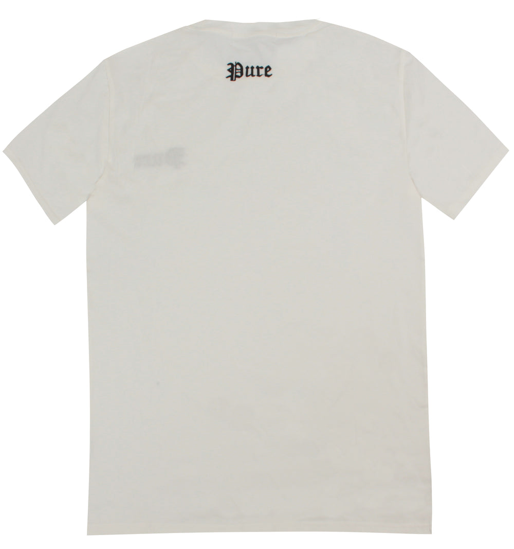 Pure Embroidered Tee in off white – view 5 of 5