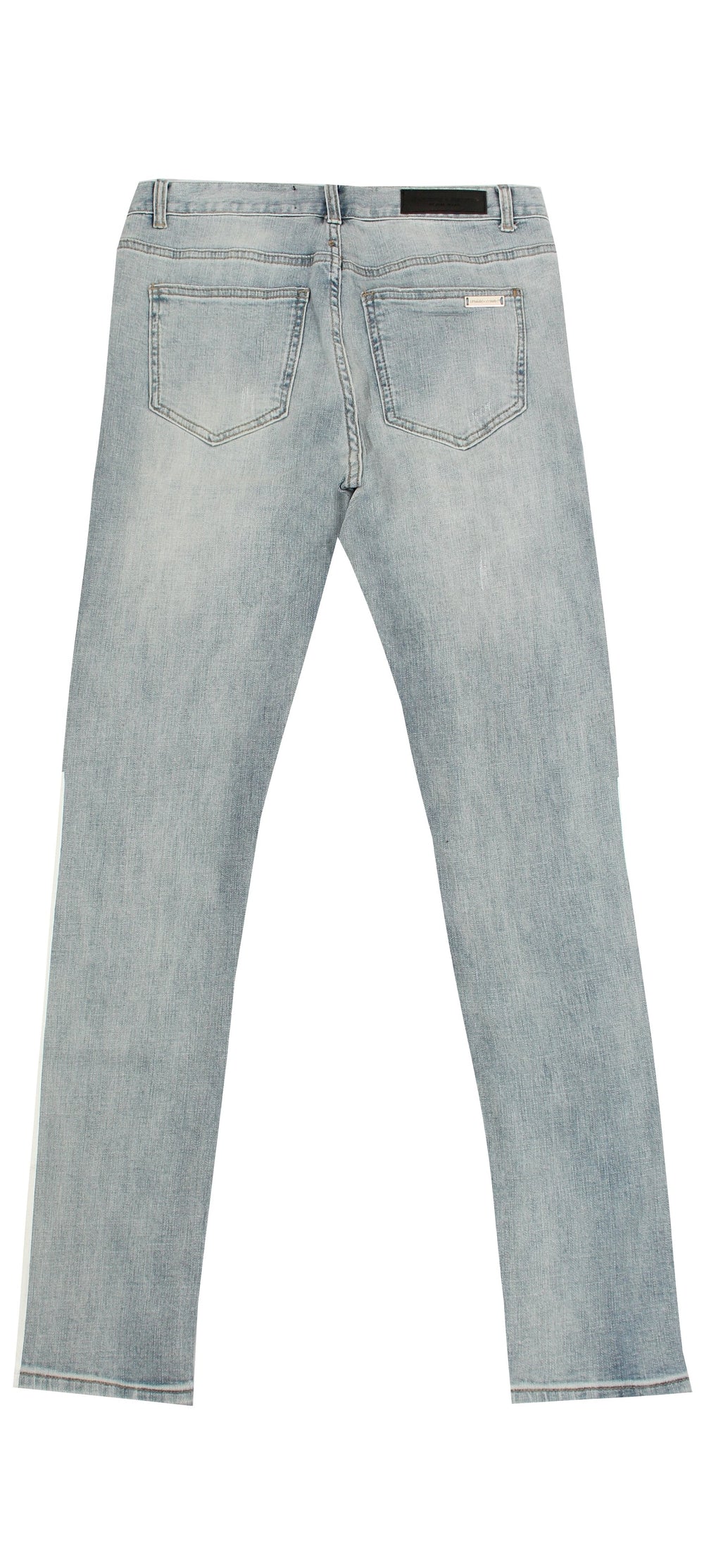 Light Blue Denim with White Stripe