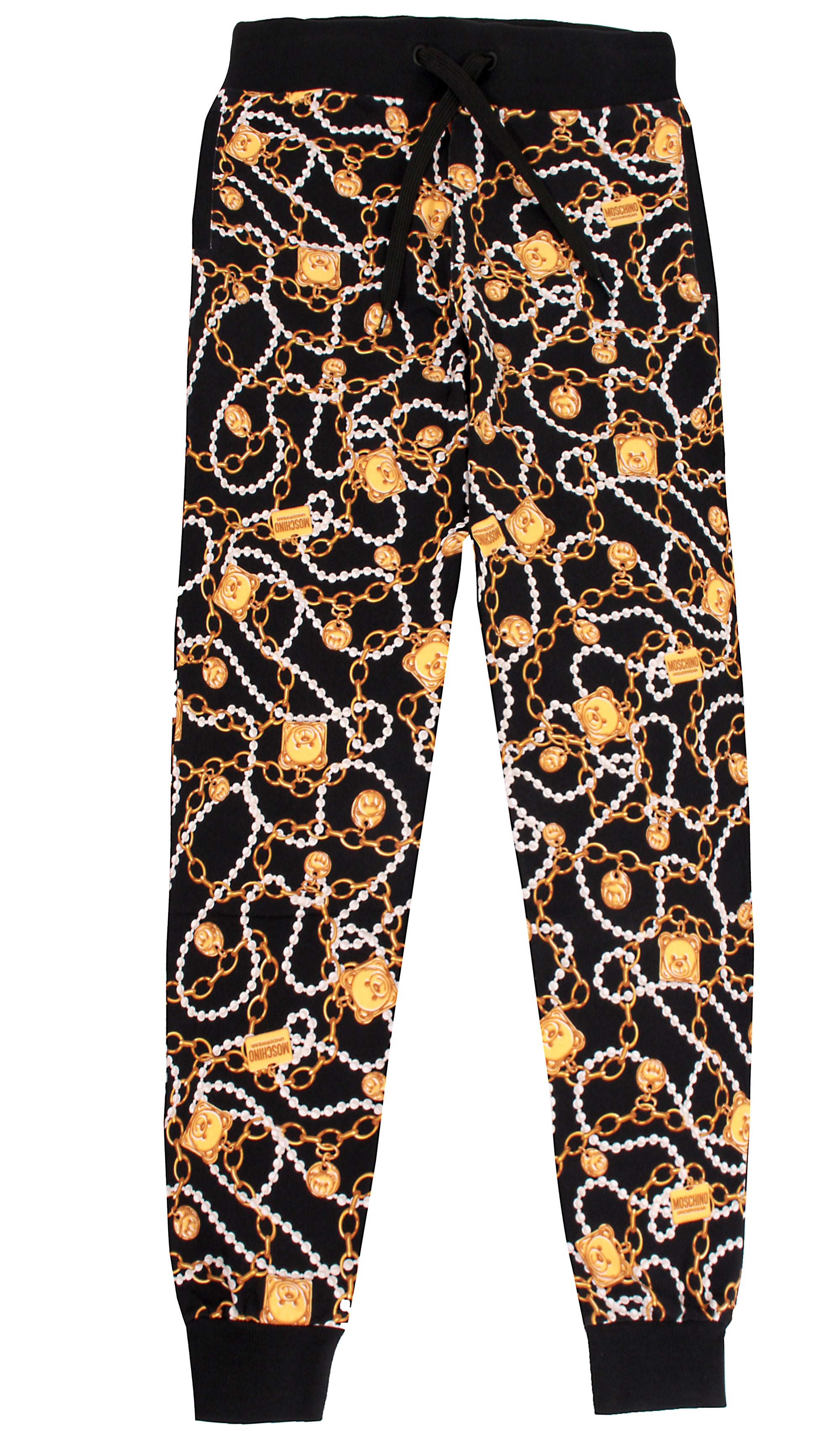 Bear Chain Logo Joggers - Black