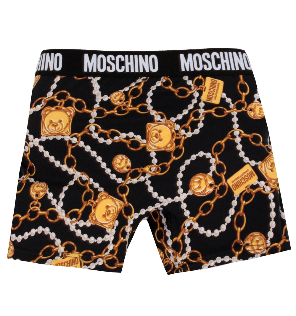Bear Chain Logo Briefs - Black