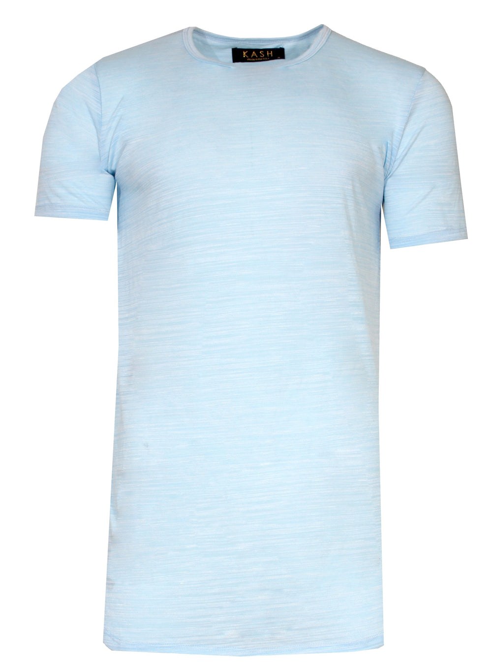Kash Extended Marble Tee in light blue – view 1 of 2