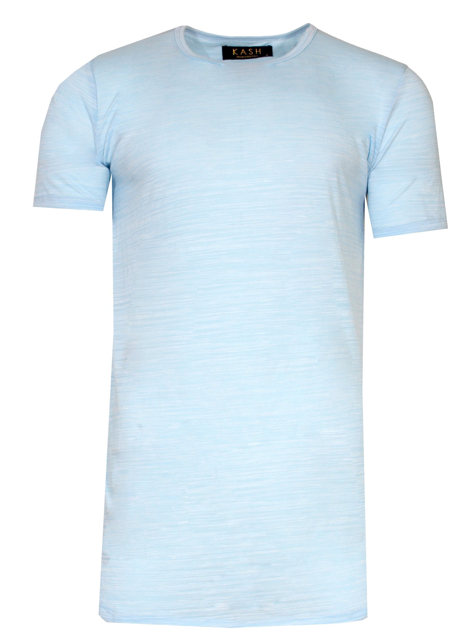 Kash Extended Marble Tee in light blue – view 1 of 2