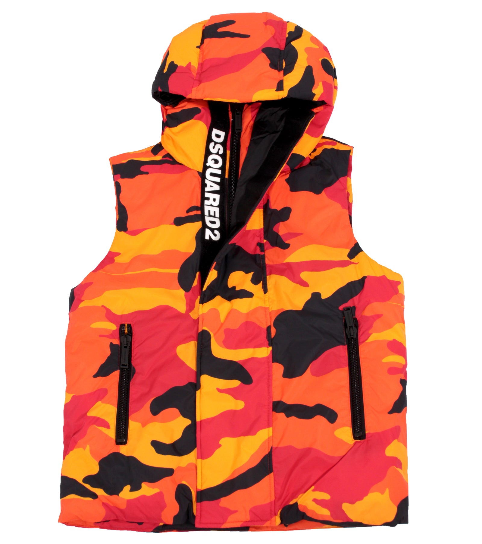 Dsquared2 Camo Puffer - Orange – view 1 of 4