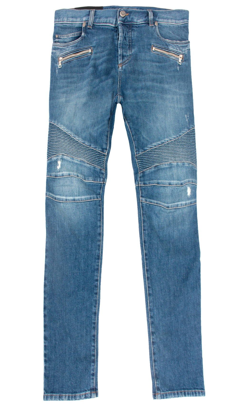Balmain Ribbed Slim Jeans in blue – view 1 of 2