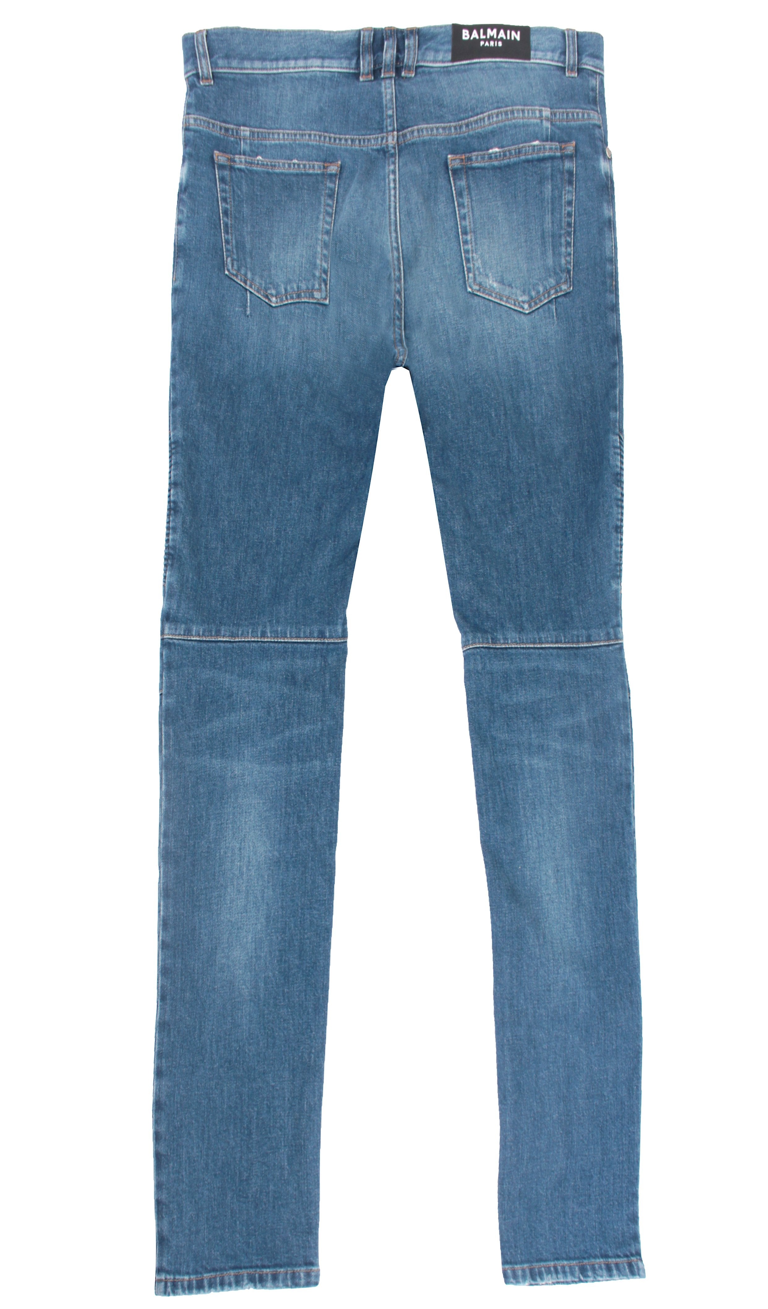 Ribbed Slim Jeans Vintage Used Scraps