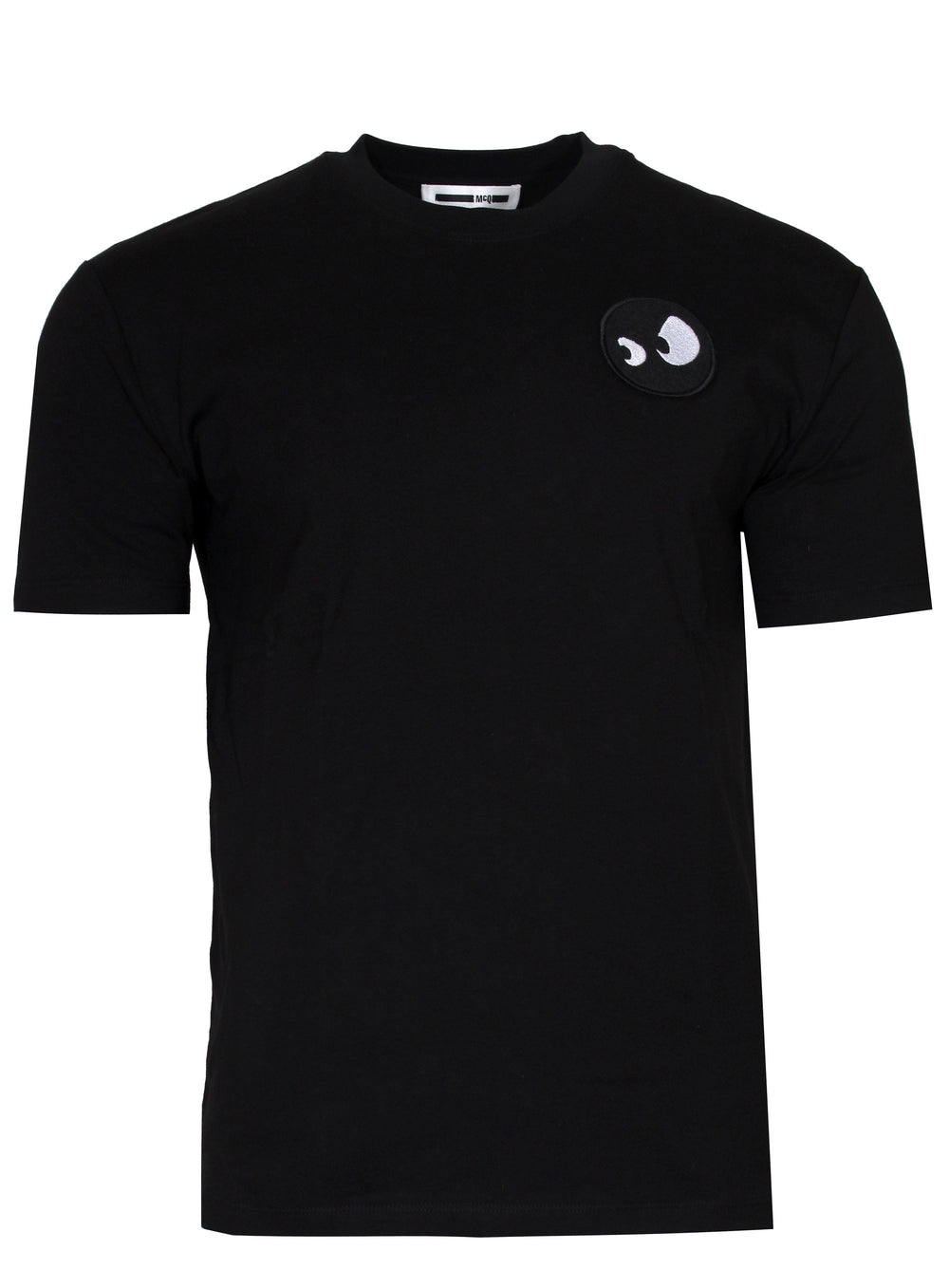 McQ Dropped Shoulders Short Sleeve Tee in black and white – view 1 of 2