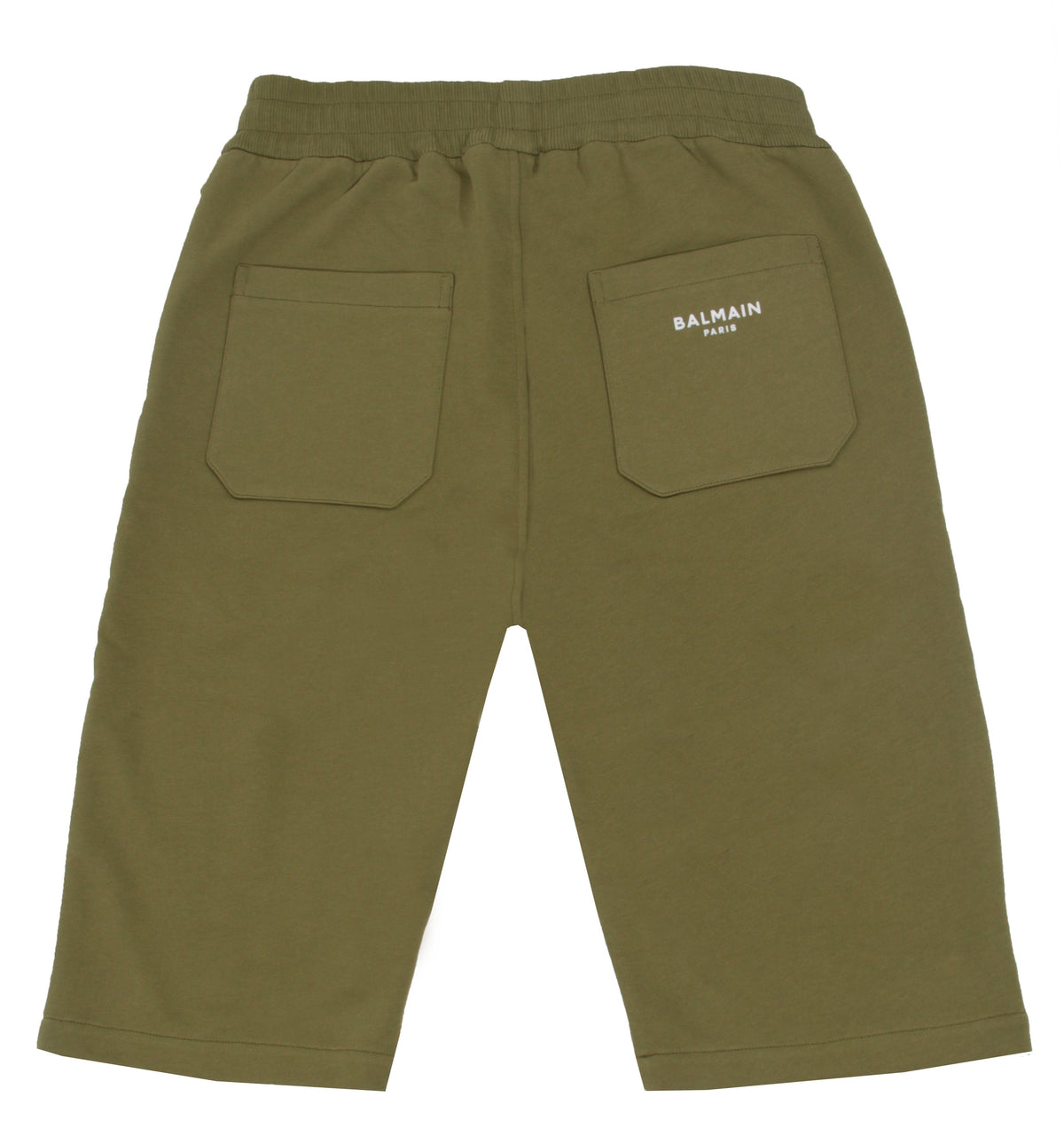 Balmain Flock Bermuda Shorts - Green