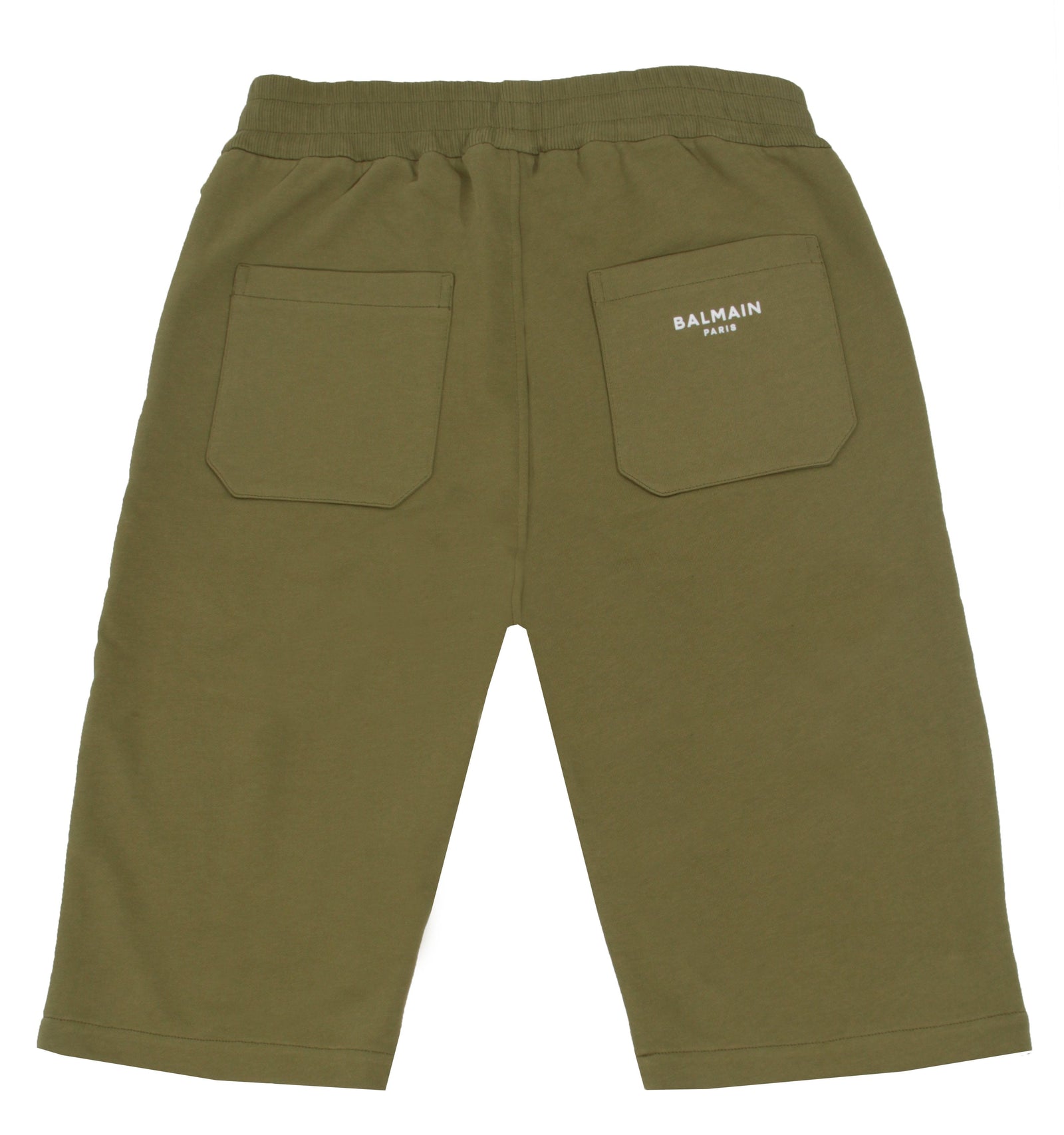 Balmain Flock Bermuda Shorts in green – view 2 of 2