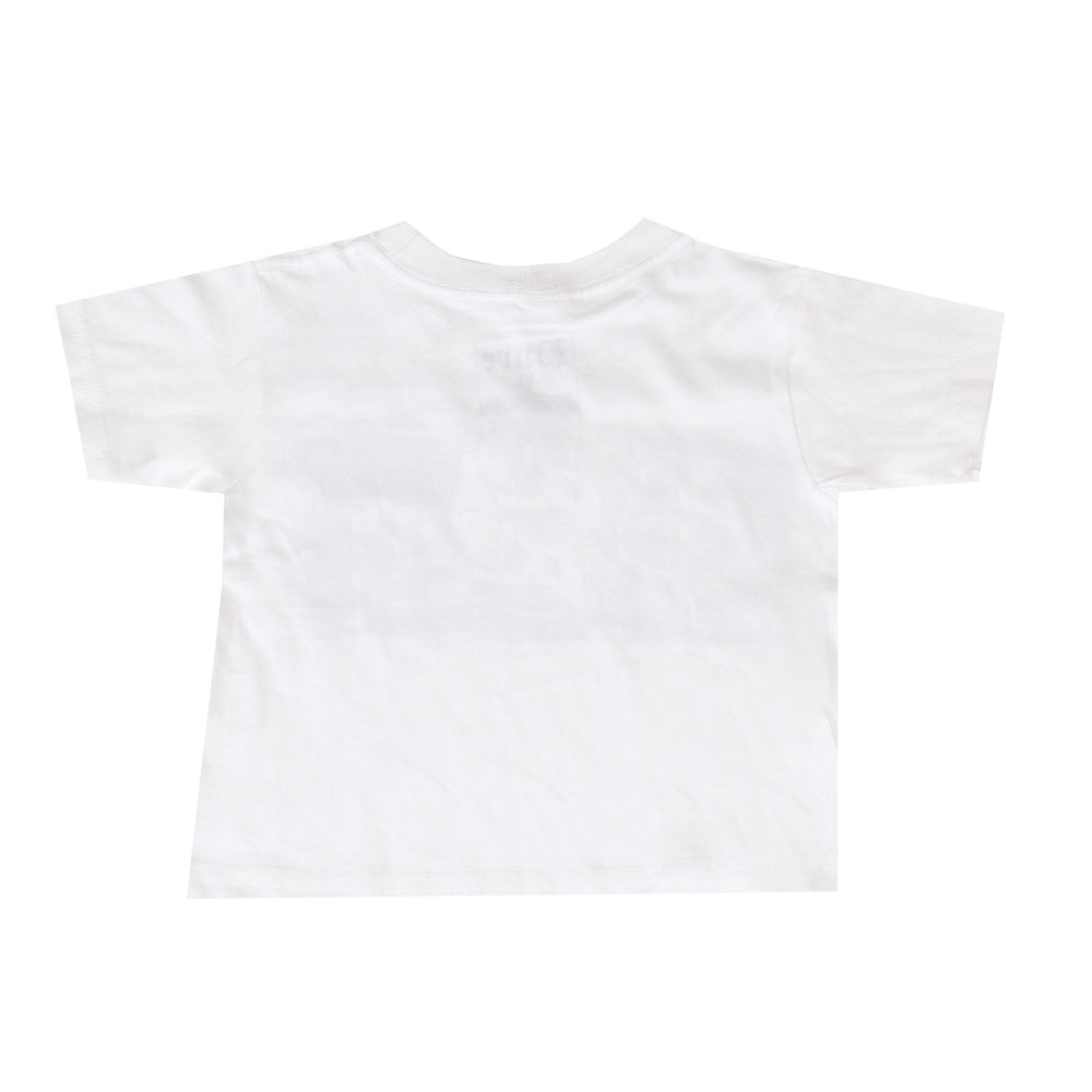 Kids Pure Block Logo Tee in white with black logo – view 2 of 2