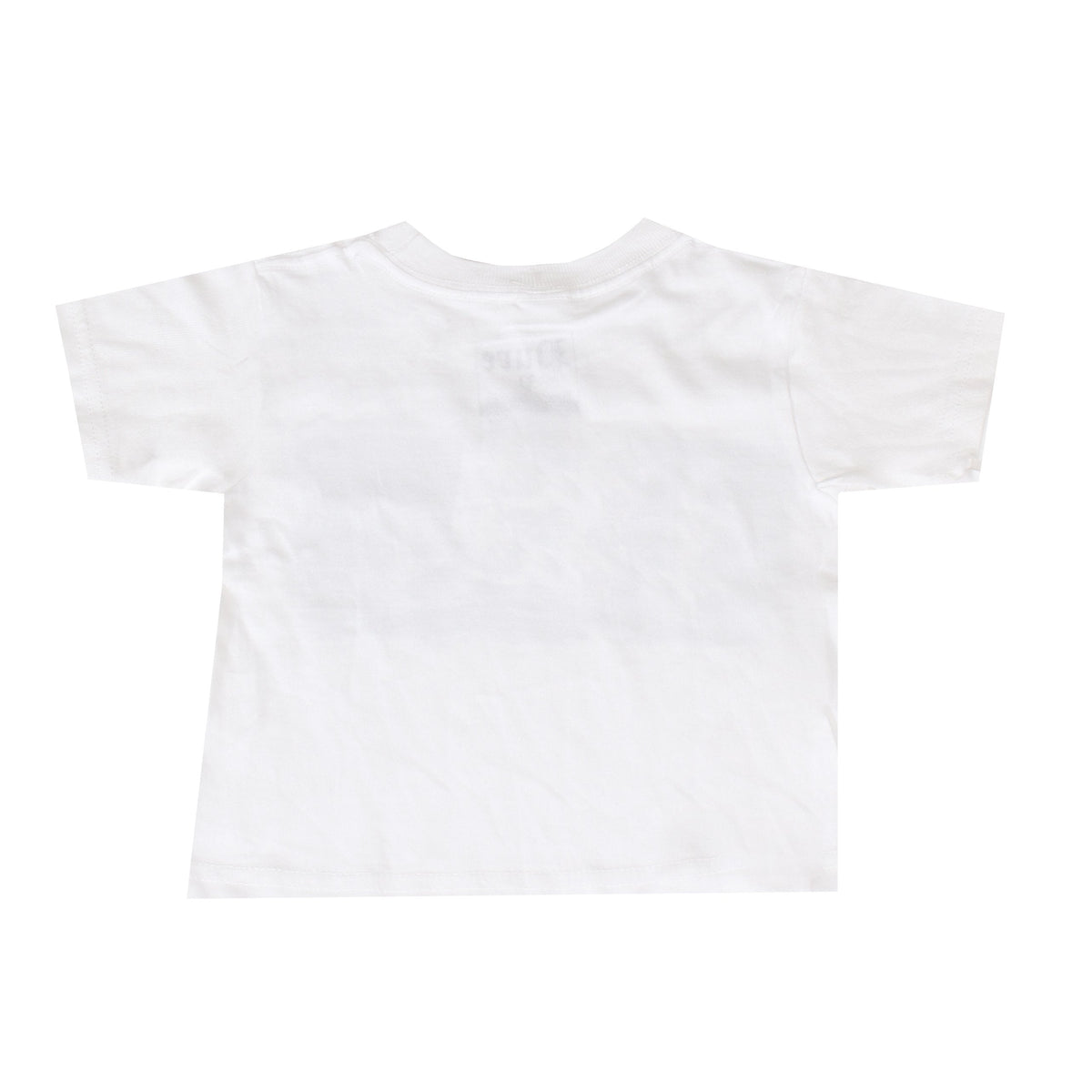 Kids Pure Block Logo Tee Shirt-White with Black Logo