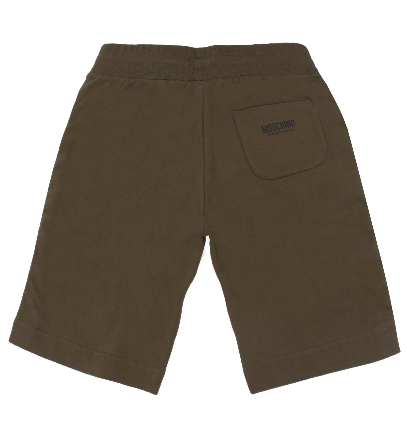 Moschino Side Stripe Logo Shorts in green – view 2 of 2