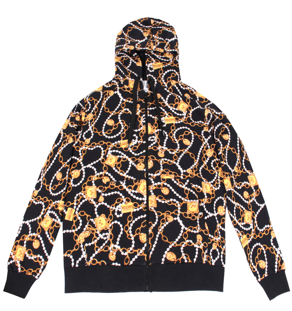 Moschino All Over Bear Chain Sweatshirt in Black – view 1 of 3
