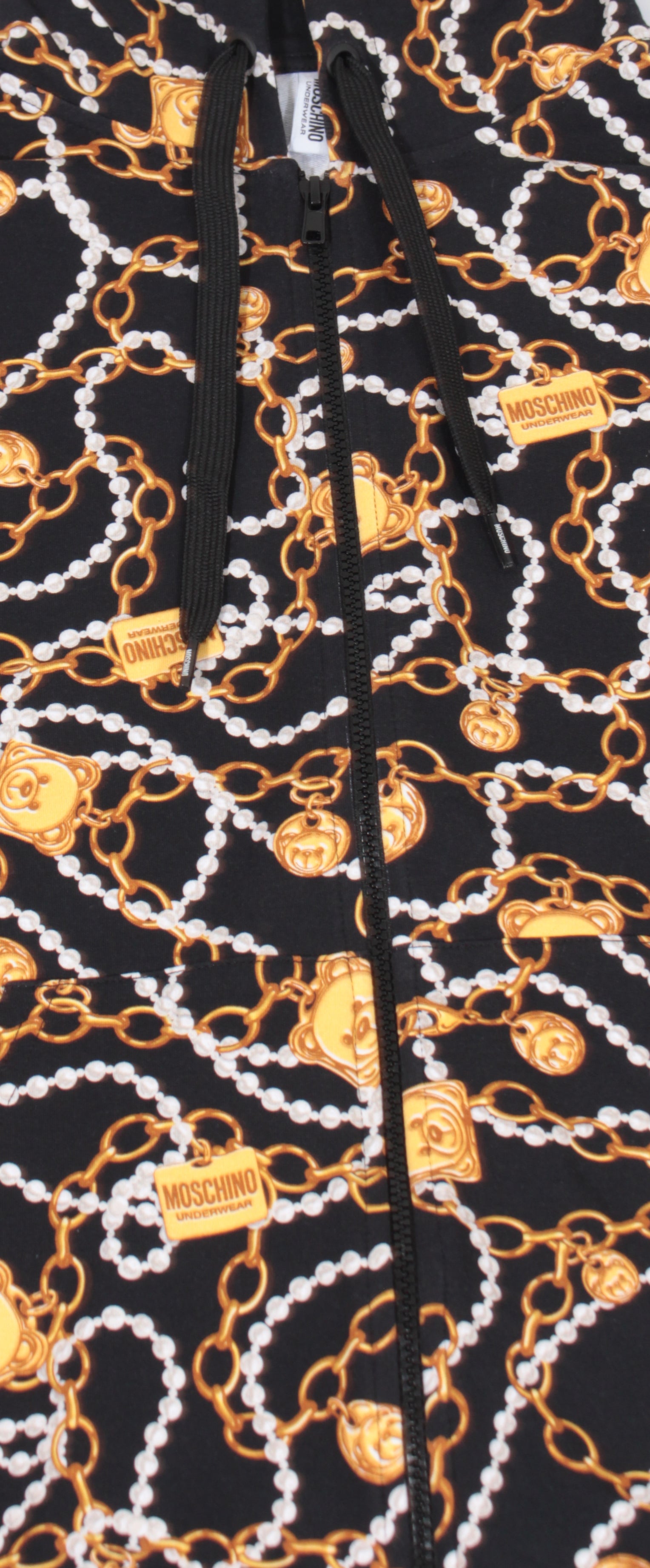 Moschino All Over Bear Chain Sweatshirt in Black – view 2 of 3