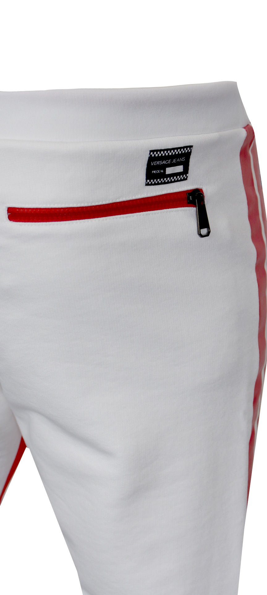 Men's Color Block Joggers-White