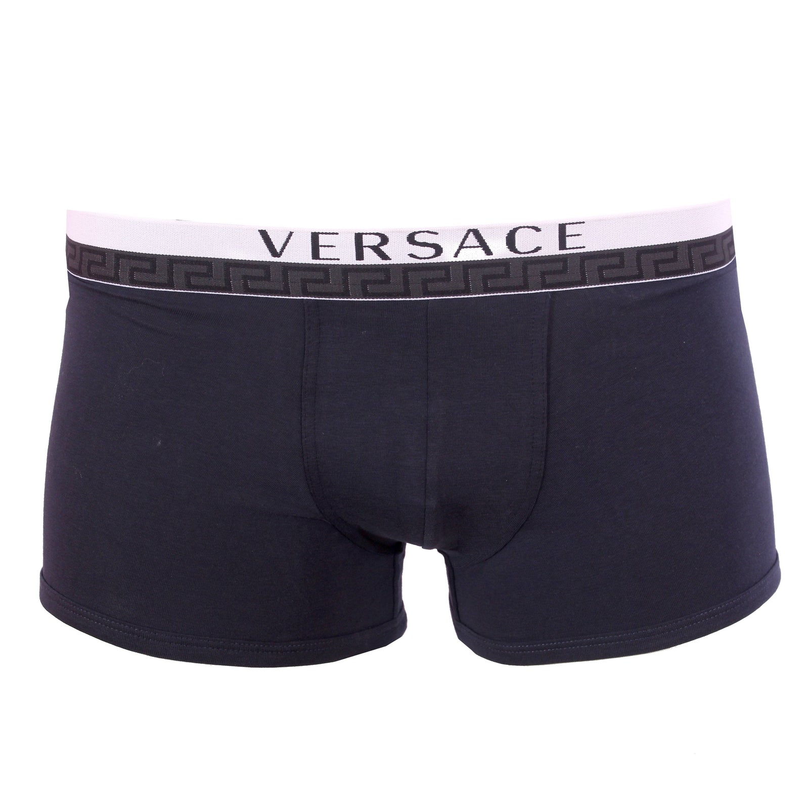 Low Rise Trunk with Versace Logo Band in navy