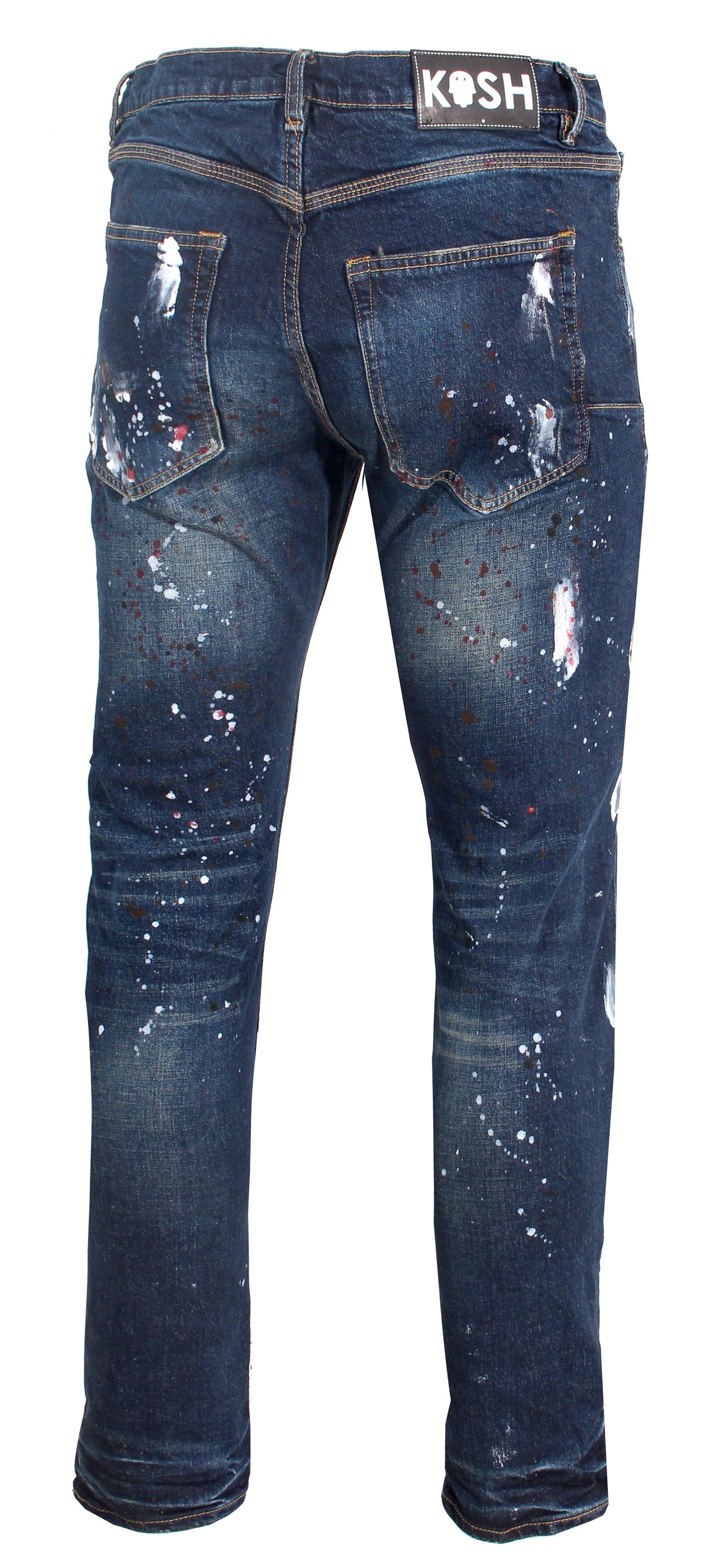 Kash Men's Denim in blue paint – view 3 of 5