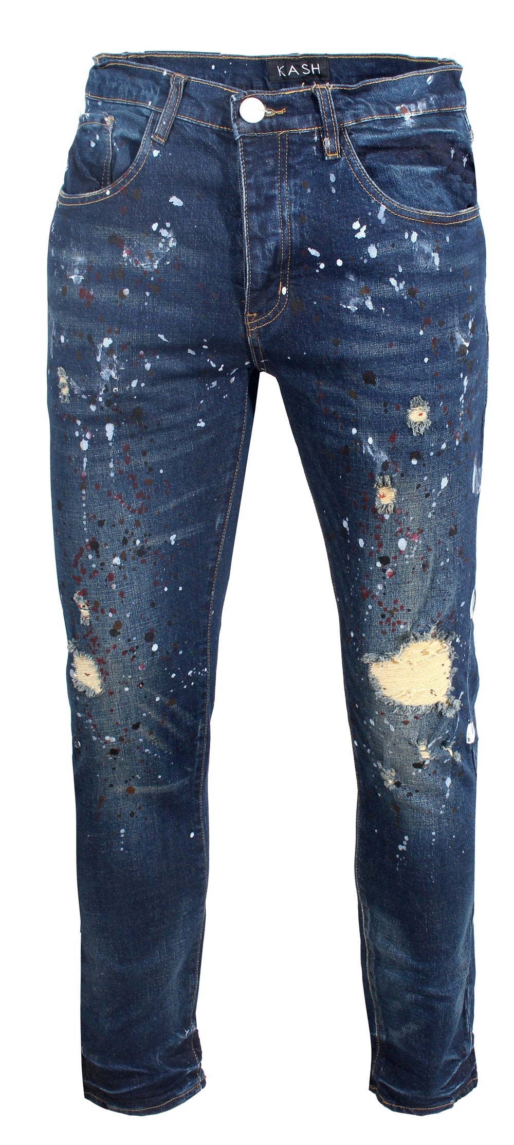 Kash Men's Denim in blue paint – view 1 of 5