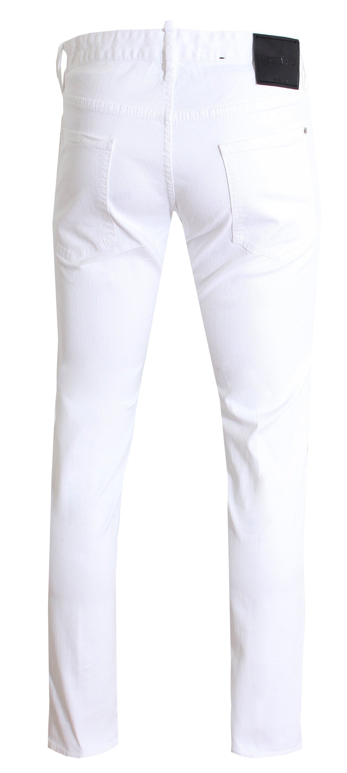 Cool Guy Striped Jean - White