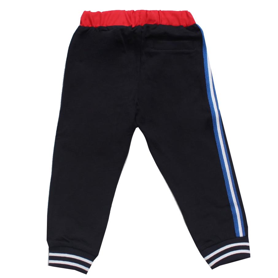 Iceberg Boys Sweatpants with Logo and Stripe Detail in navy – view 2 of 2