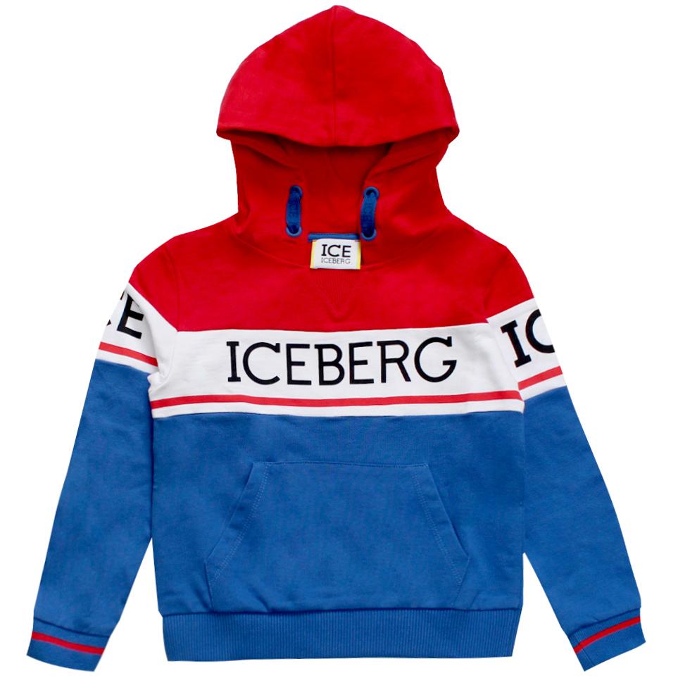 Iceberg Boys Hoodie with Logo in bright blue – view 1 of 3